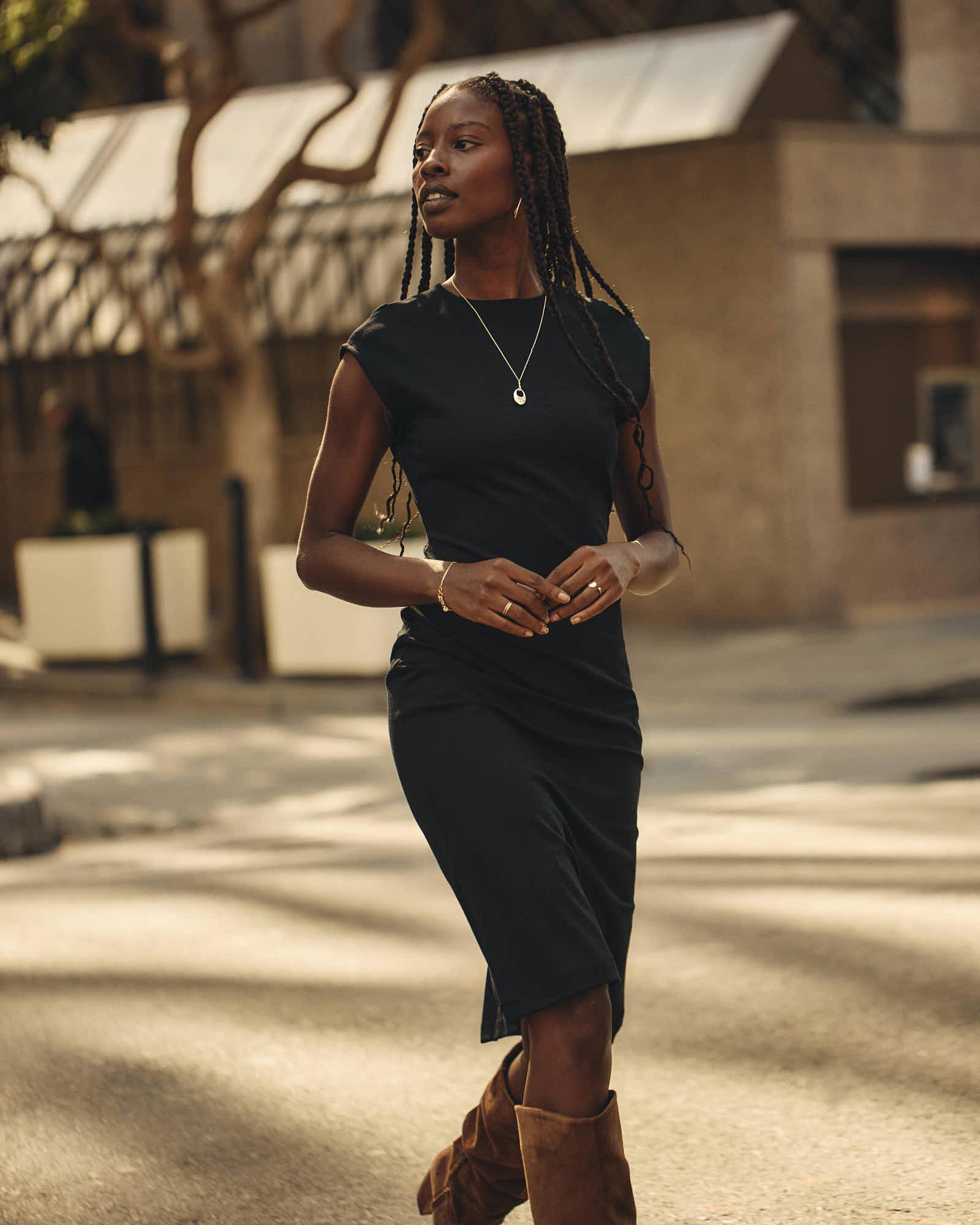 Women's Ponte Dress - Black Product Image
