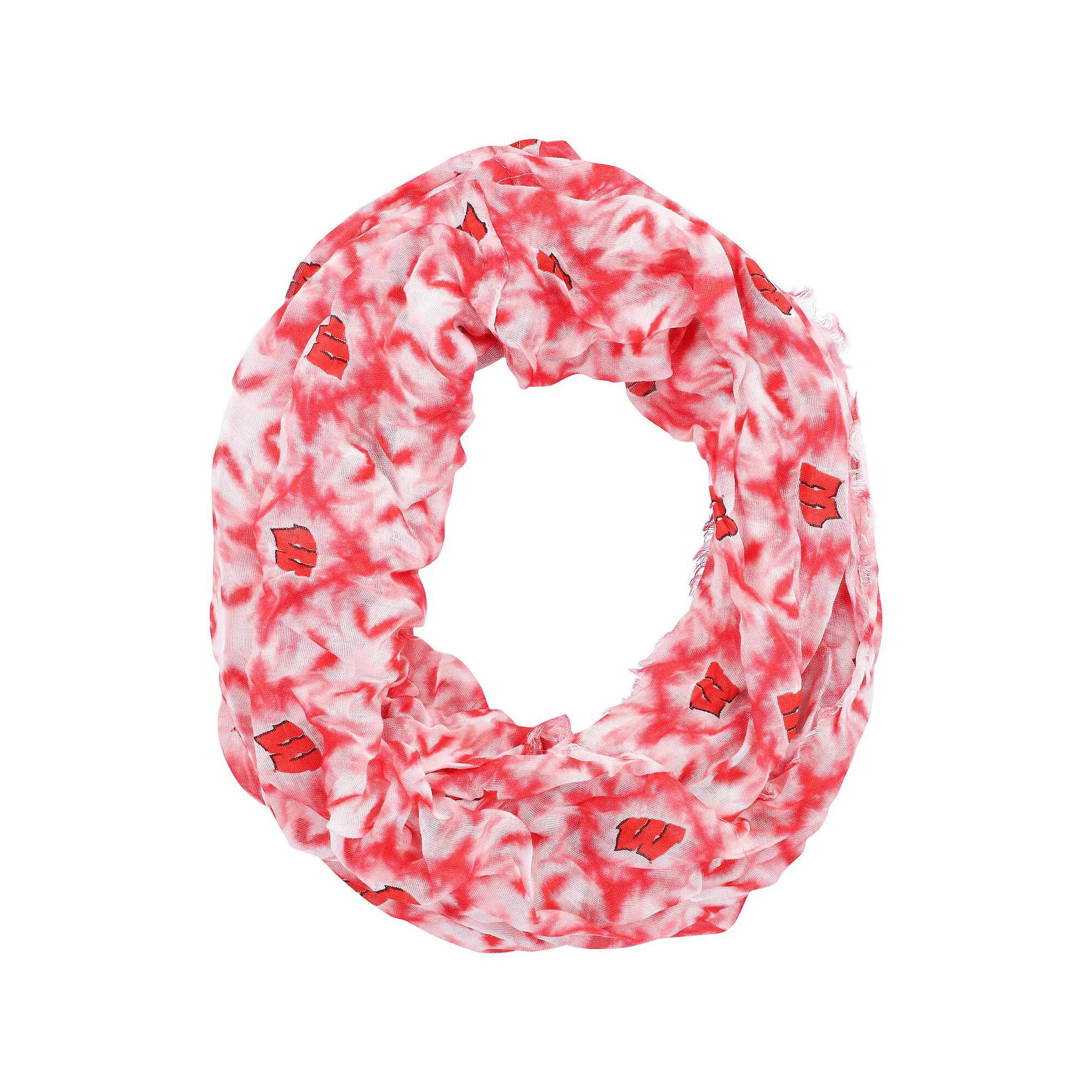Women's ZooZatz Wisconsin Badgers Tie-Dye Infinity Scarf, Team Product Image