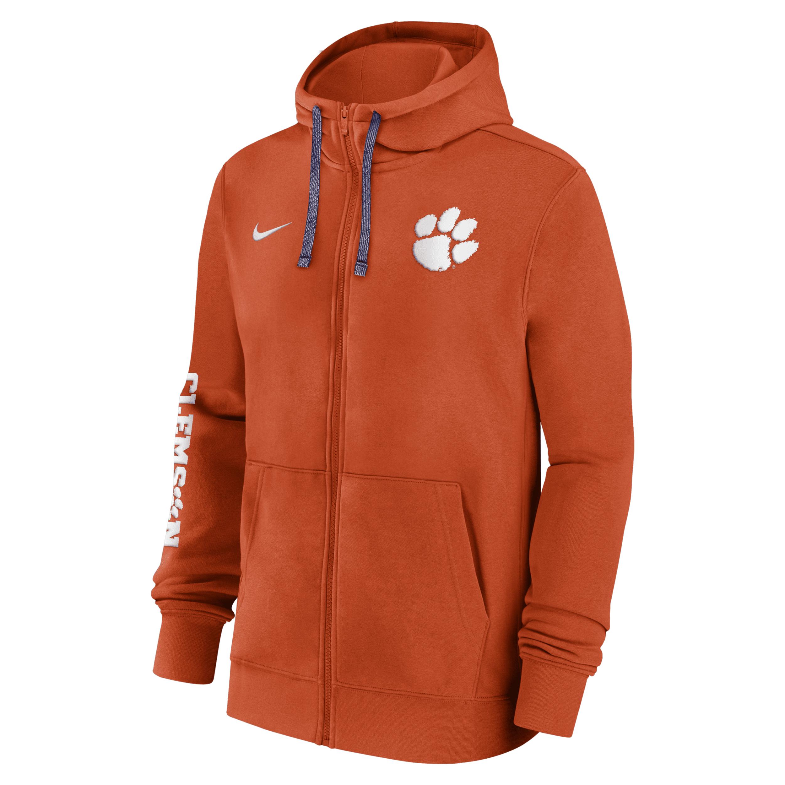 Men's Nike Orange Clemson Tigers 2024 Sideline Full-Zip Hoodie,  Product Image
