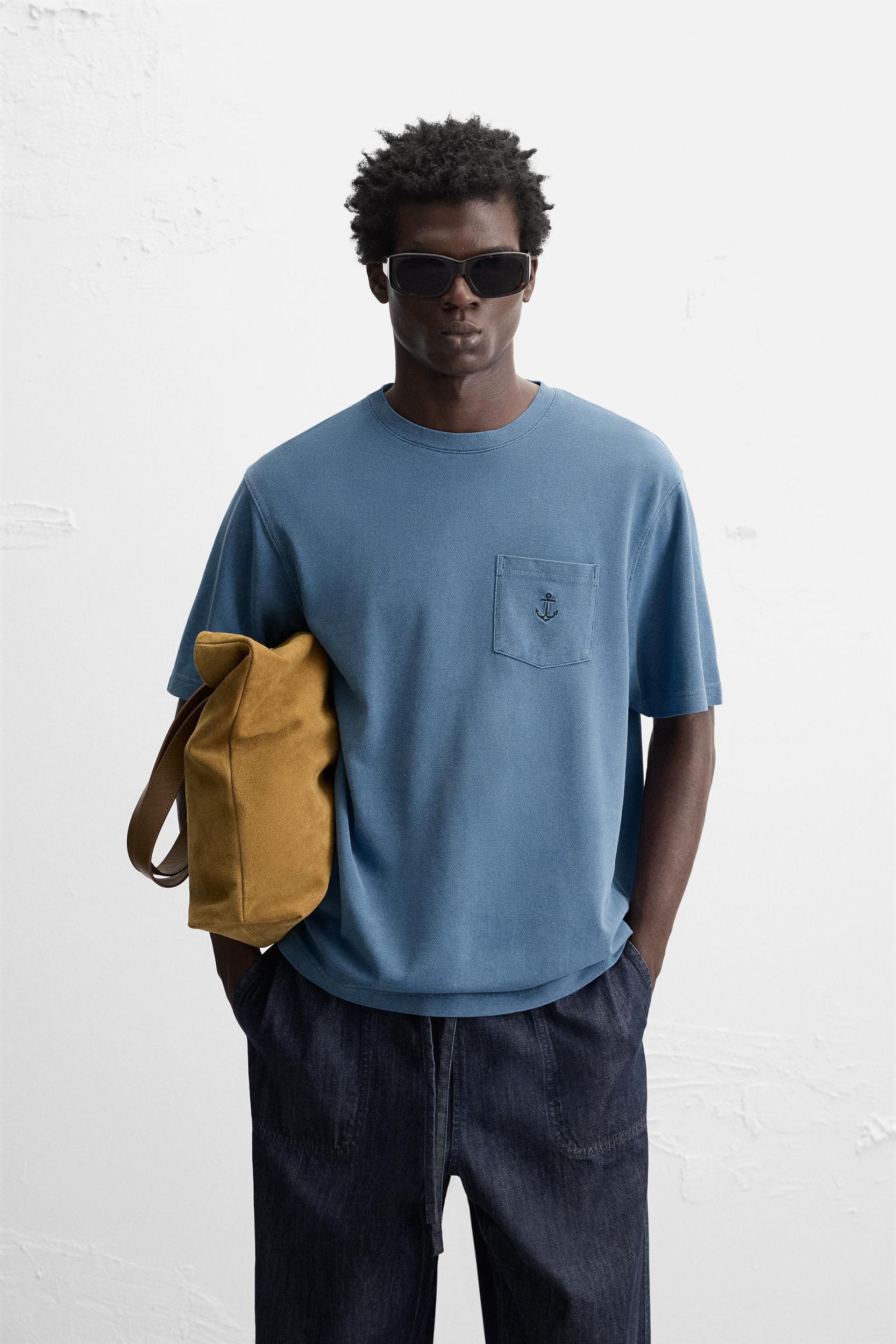 EMBROIDERED PIQUÉ T-SHIRT Product Image