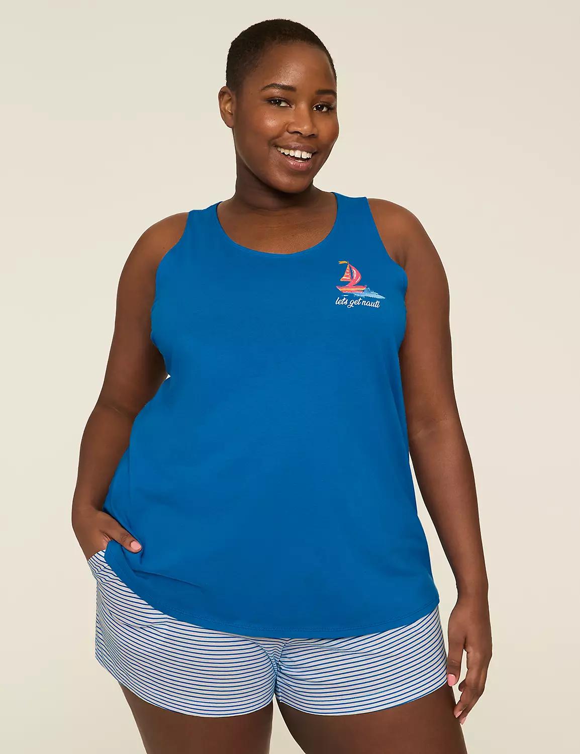 Comfy Cotton Tank & Short PJ Set Product Image