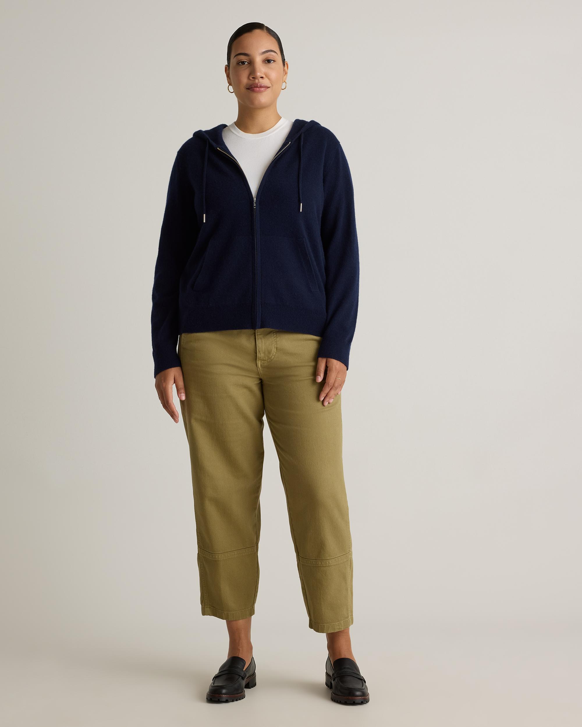 Quince | Women's Mongolian Cashmere Full-Zip Hoodie Product Image