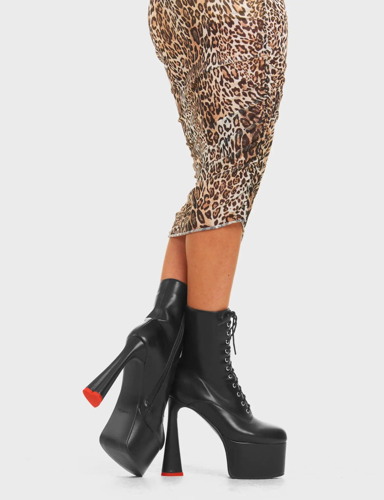 Over Everything Platform Ankle Boots Product Image