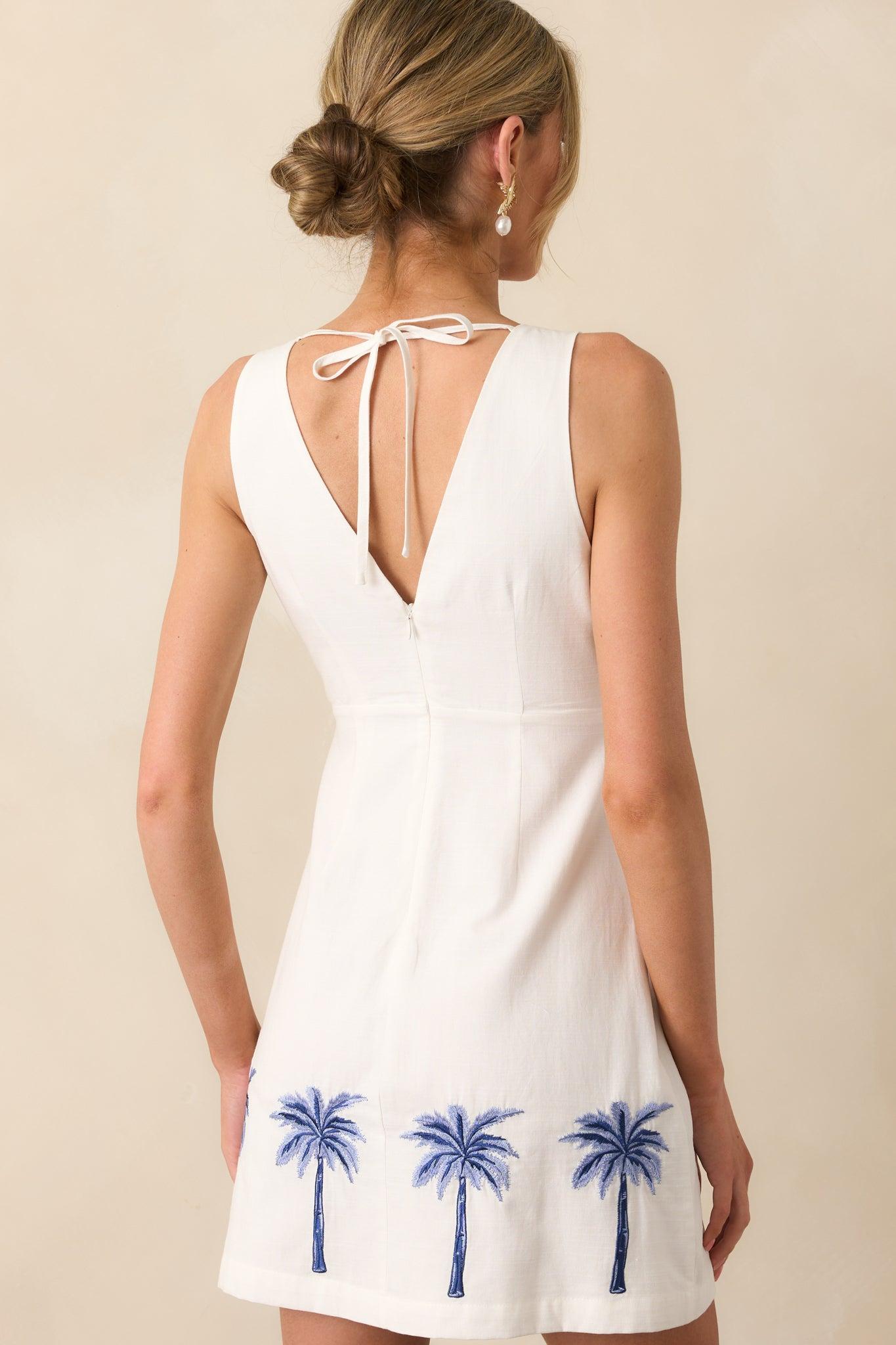 MINKPINK White Isadora Embroidered Mini Dress Product Image