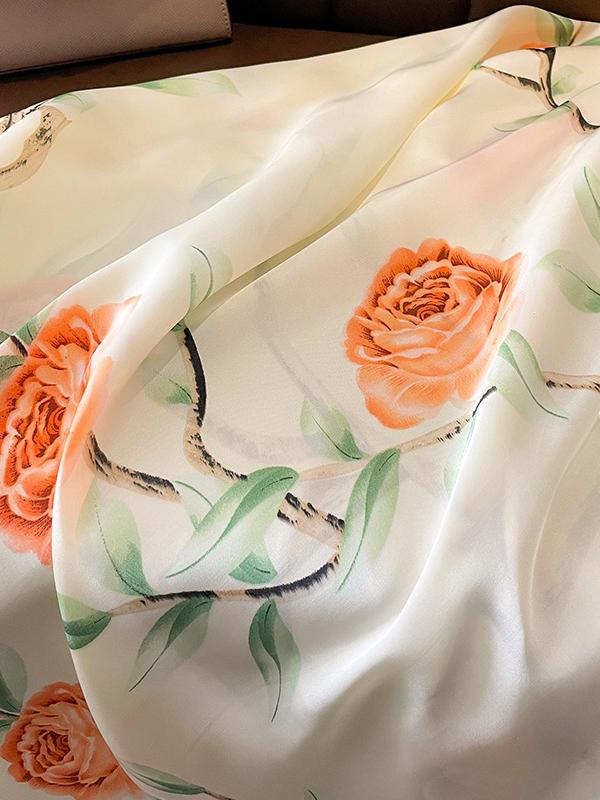 Sun-Protection Floral Printed Shawl&Scarf Product Image