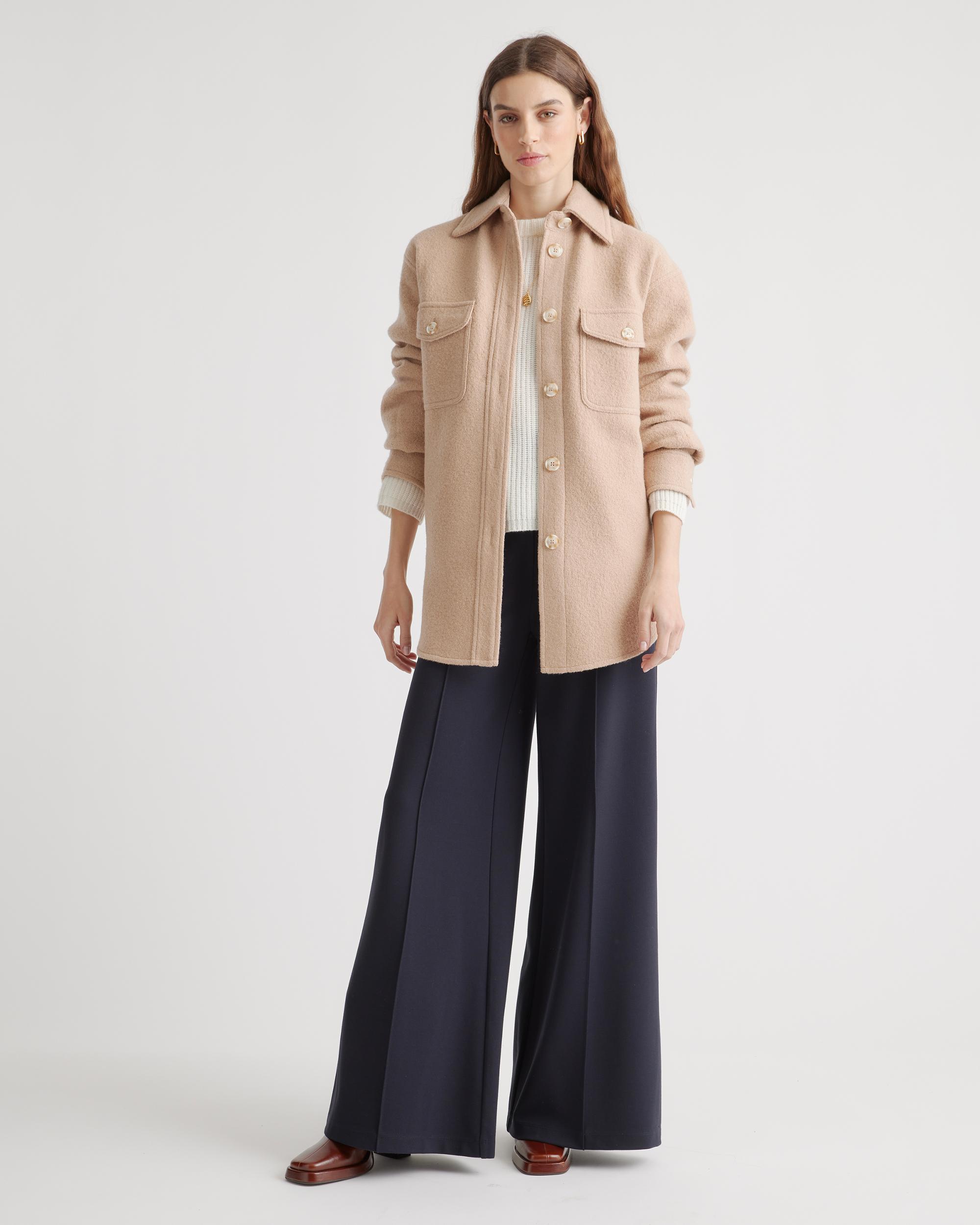 Quince | Women's Ultra-Stretch Ponte Super Wide Leg Pants Size XL, Rayon Product Image