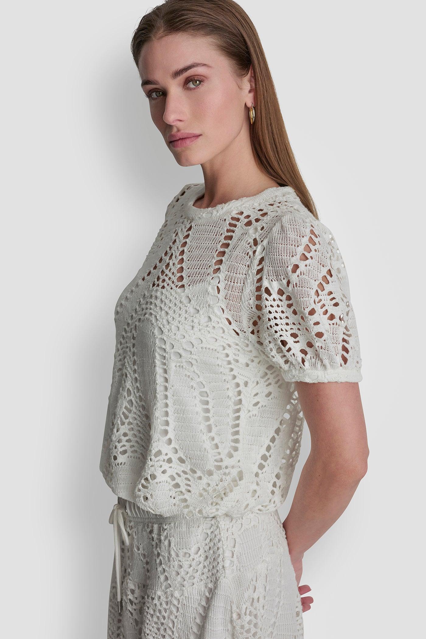 CROCHET LEAF TOP Product Image