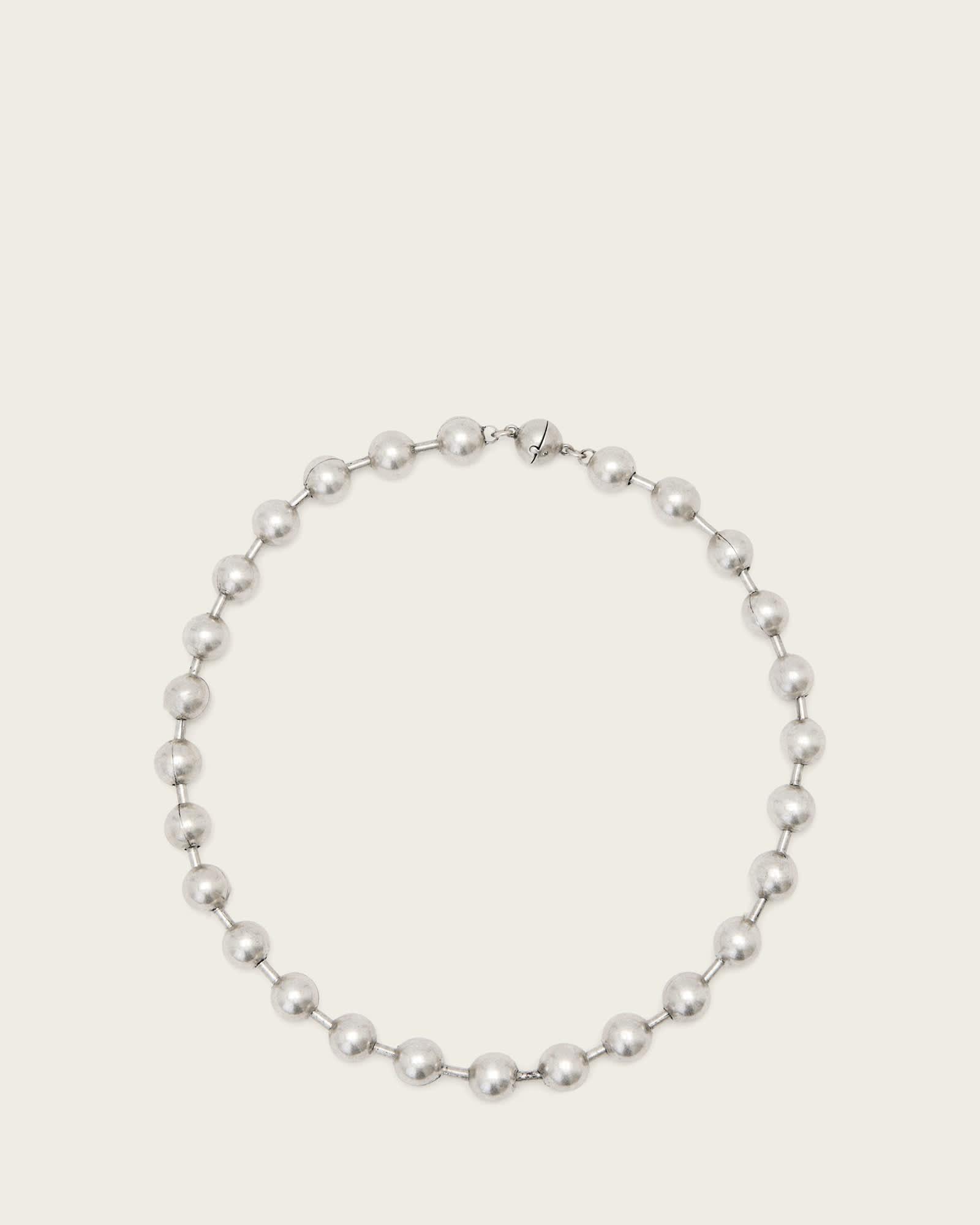 Janna Flat Earrings WARM SILVER | ALLSAINTS US Product Image