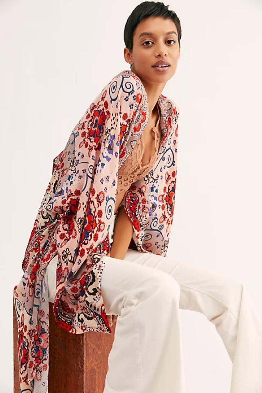 Little Wing Mix Print Kimono Product Image