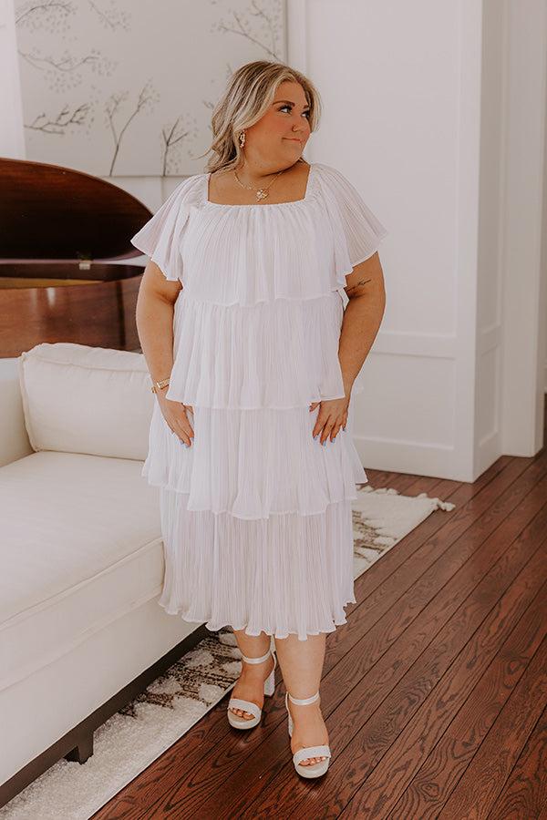 Patient And Kind Pleated Midi Dress Curves Product Image