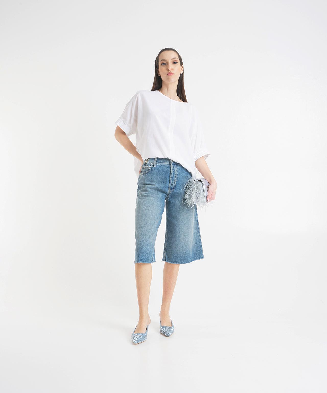 Cotton blouse with back detail Product Image