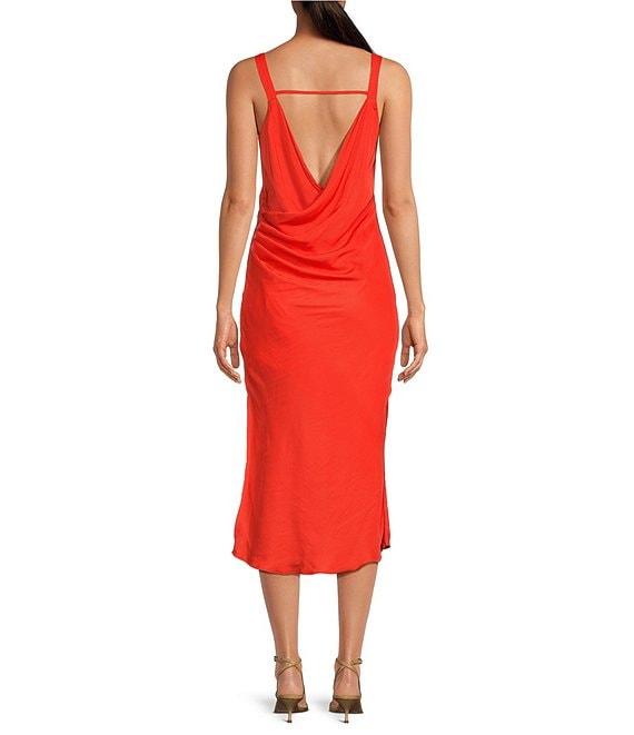 Sage The Label Cowl Neck Sleeveless Midi Dress Product Image