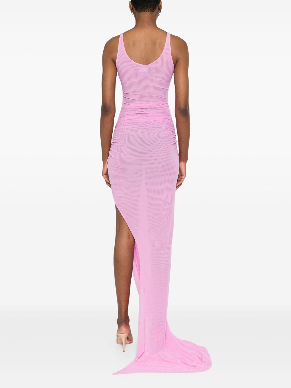 Ruched Mesh gown Product Image