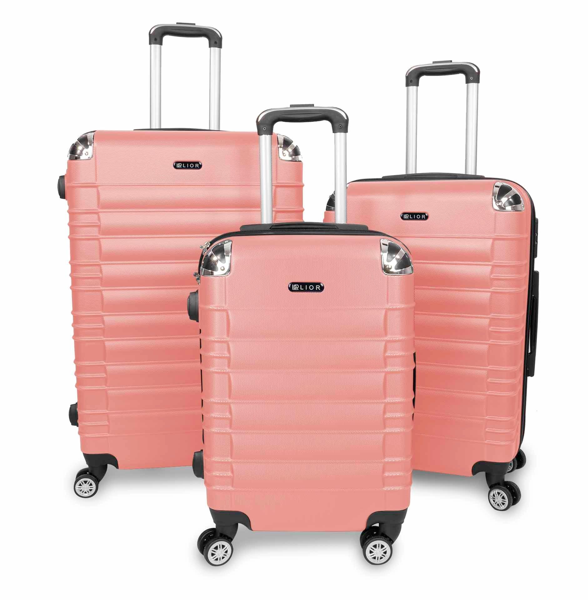 LIOR 3 Piece Set Luggage Sets Suitcase Hardshell Lightweight Spinner Wheels Product Image