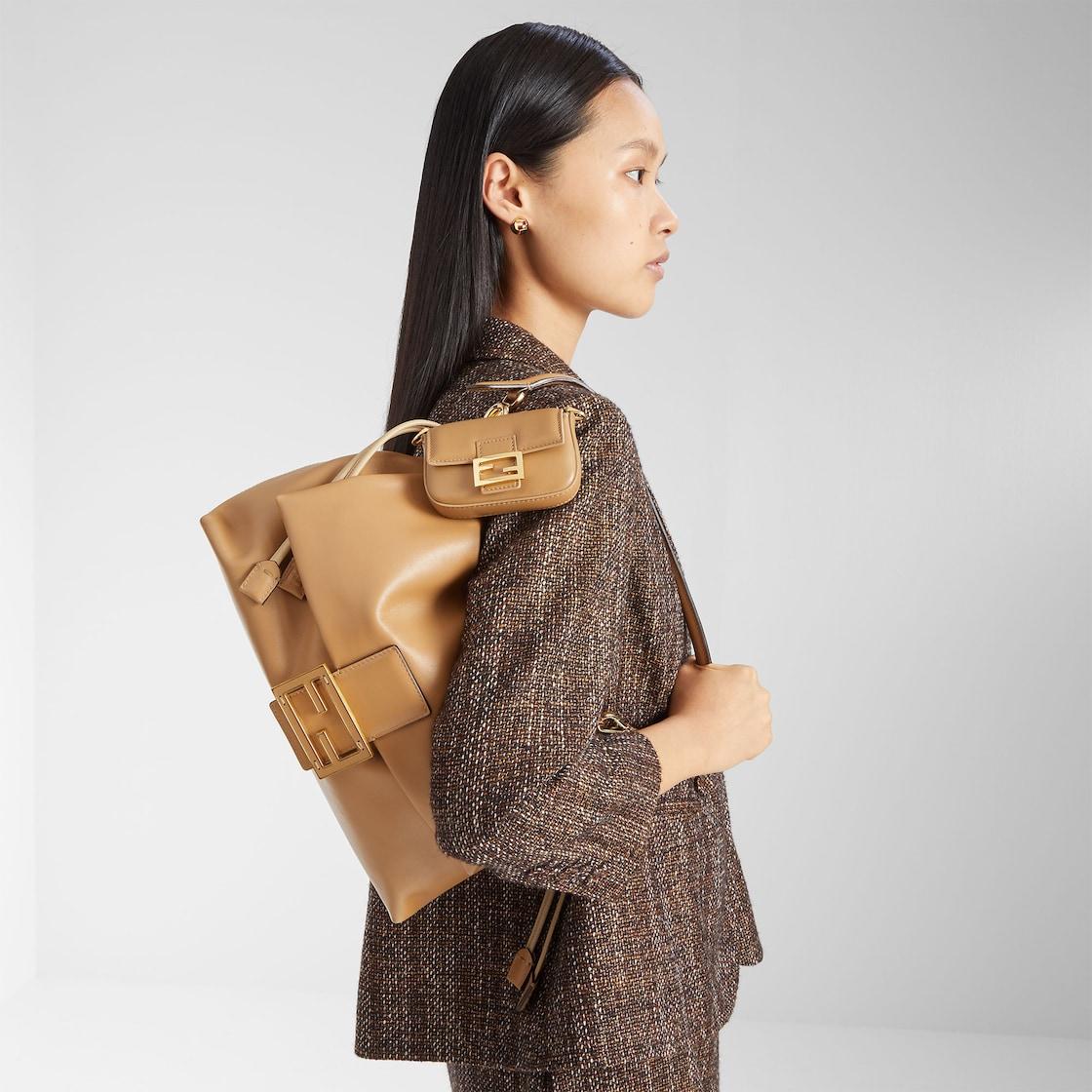 Nano Baguette CharmBeige nappa leather charm Product Image