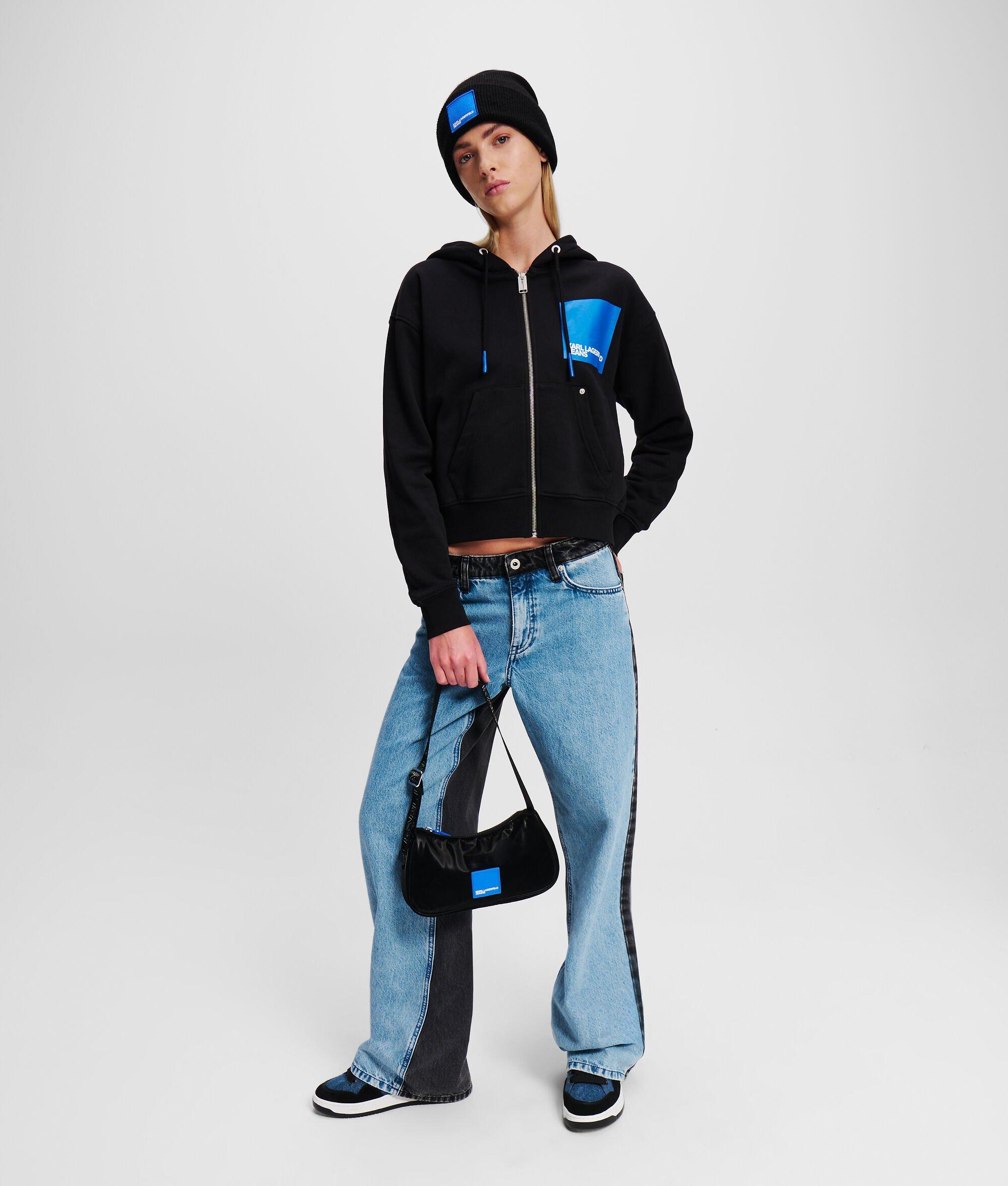 MID-RISE RELAXED BLOCKED JEANS Product Image