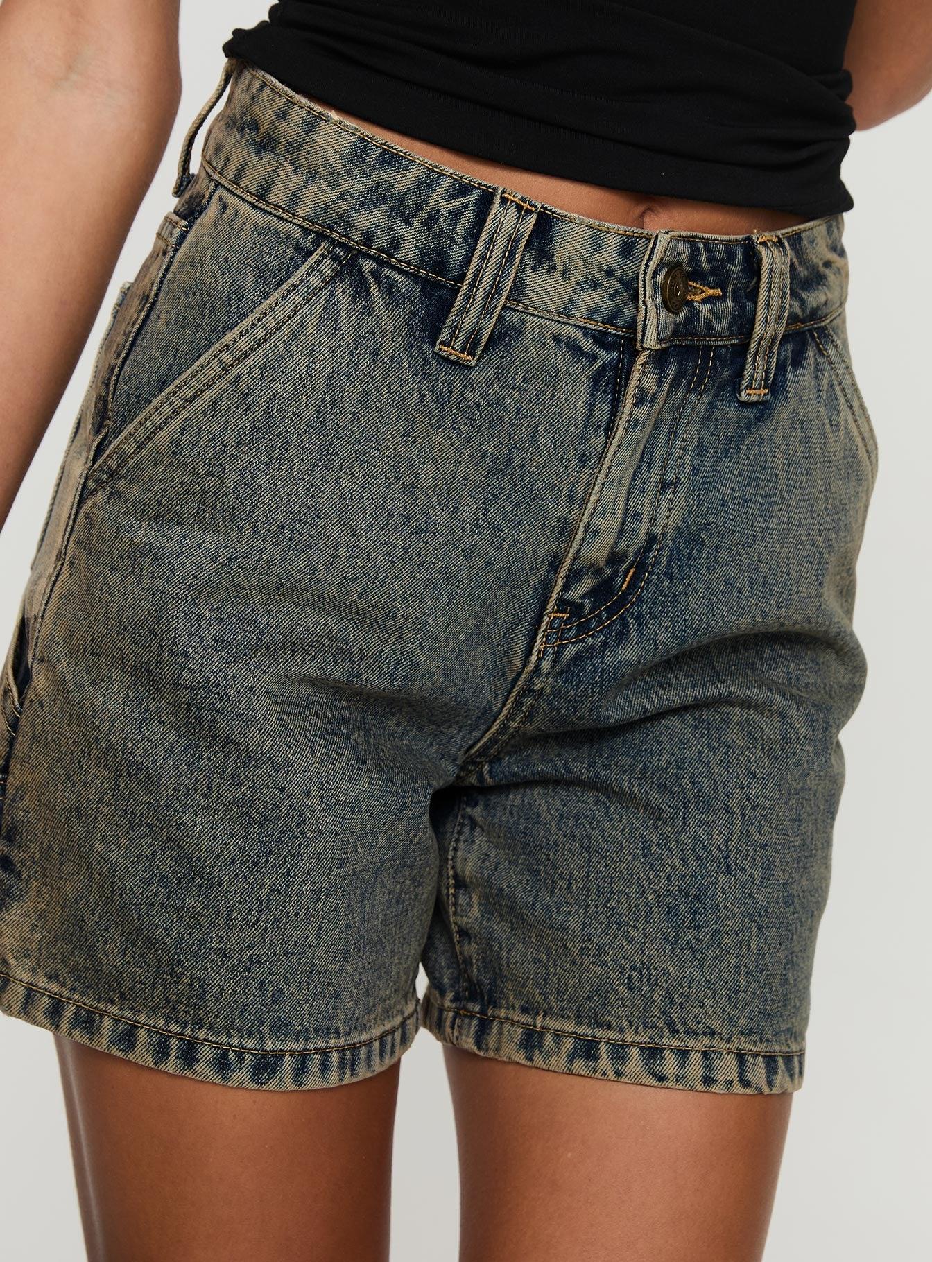 Lou Carpenter Denim Shorts Antique Wash Product Image
