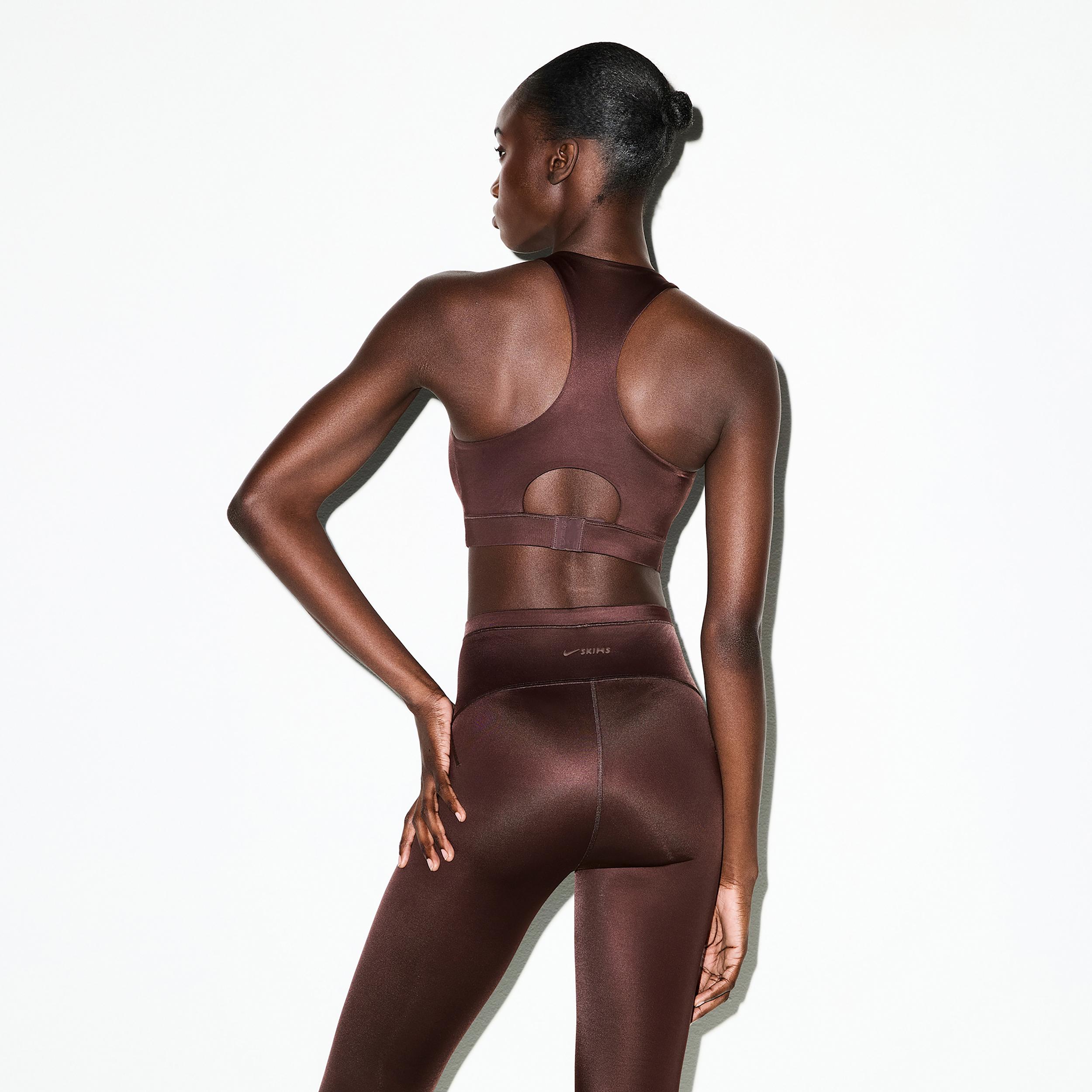 Nike Womens SKIMS Shine High-Waisted 17 Leggings with Drawcord | BOLEG7887W-PHO Product Image