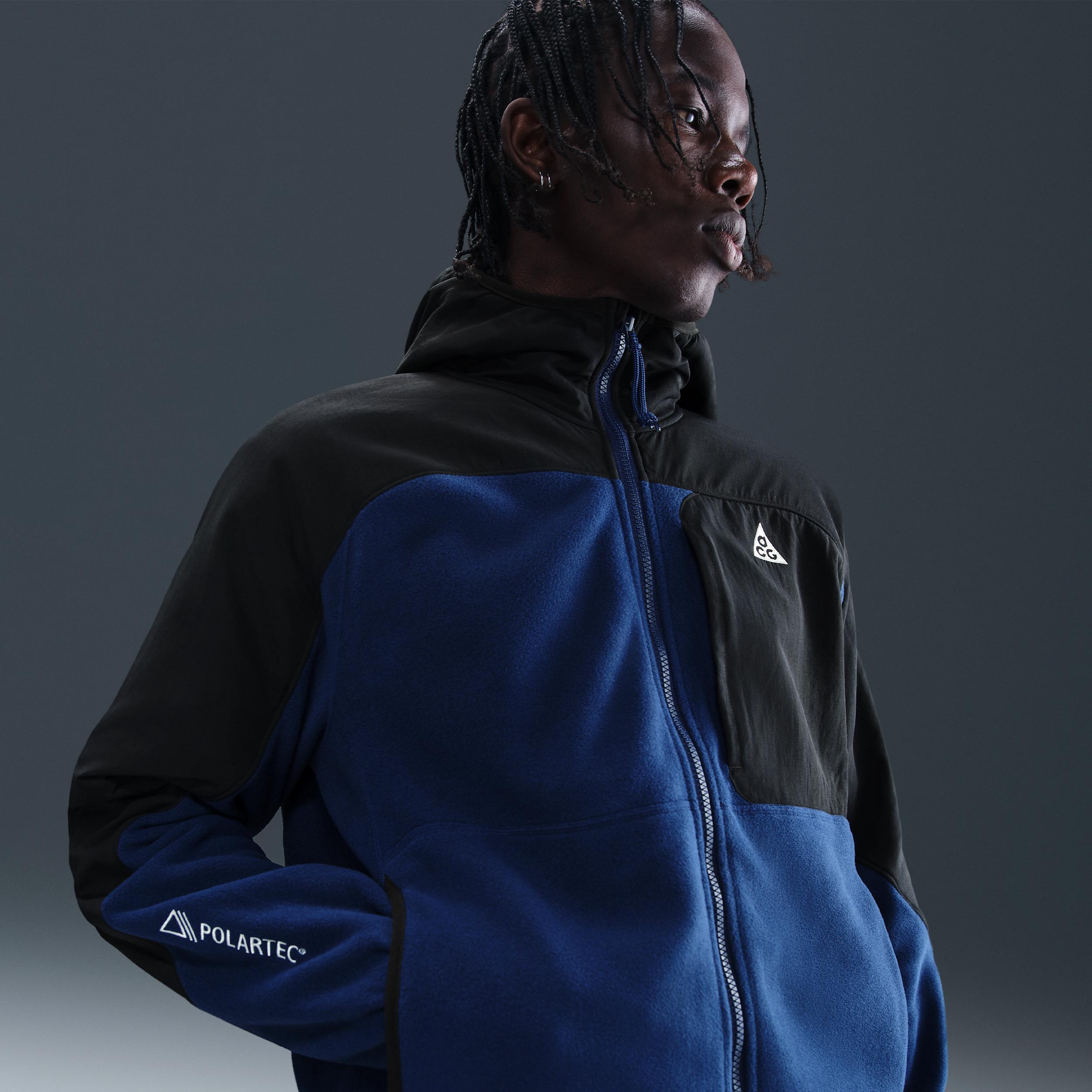 Mens Nike ACG Wolf Tree Plus Full-Zip Hooded Mid Layer | HJ2458-010 Product Image