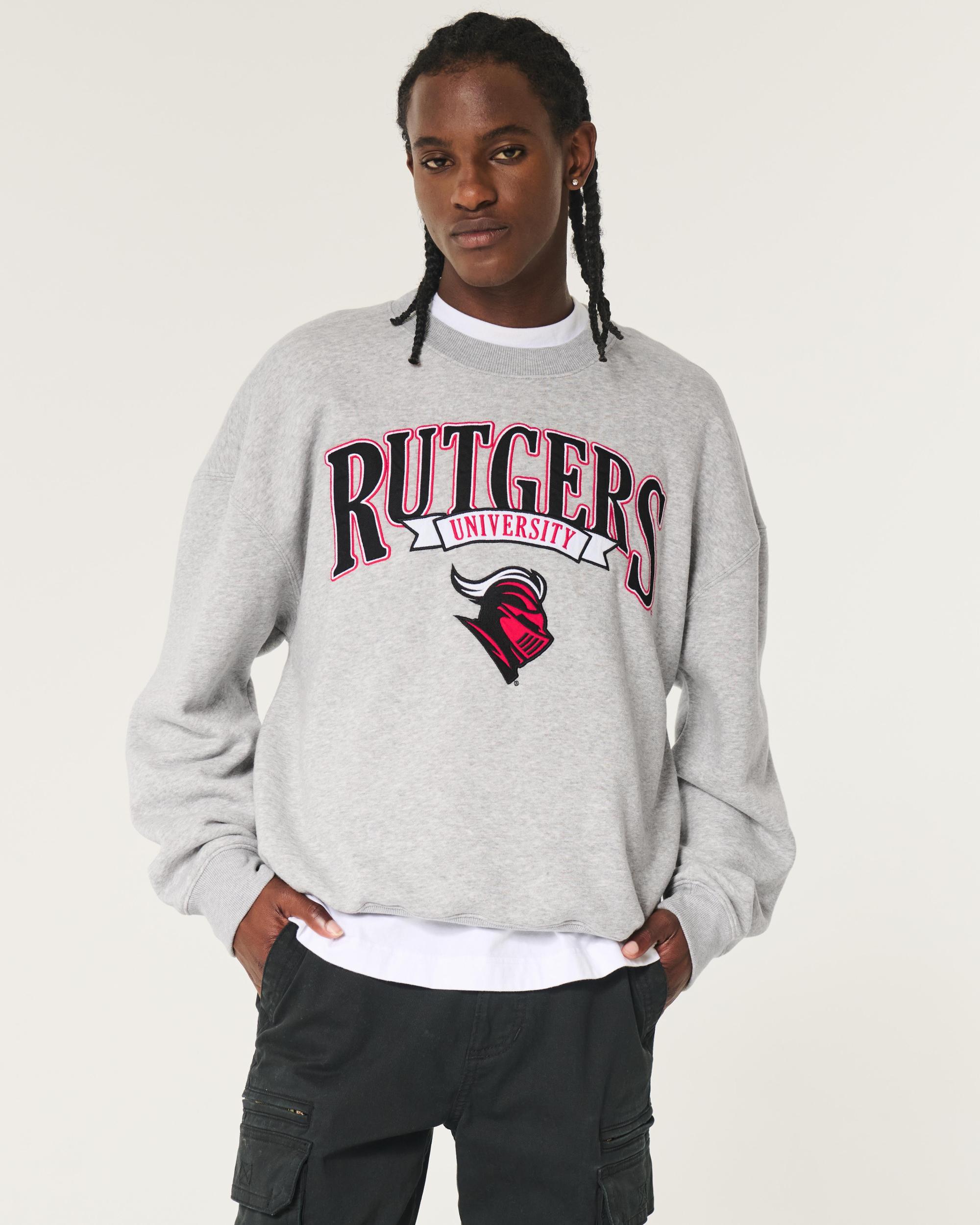 Boxy University of Oklahoma Sooners Graphic Crew Sweatshirt Product Image