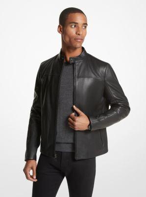 Leather Racer Jacket Product Image