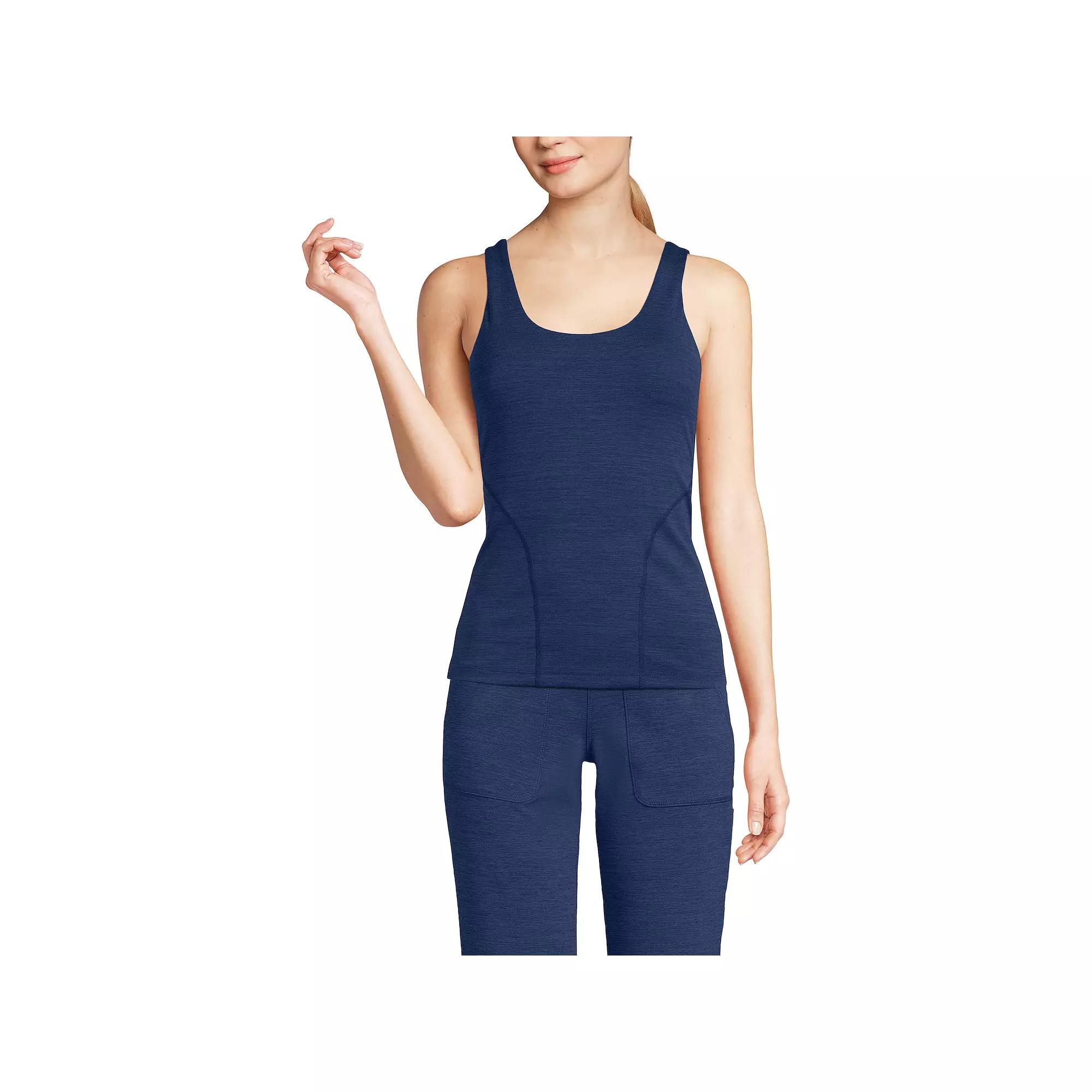 Women's Lands' End Interlock Scoopneck Tank Top,  Product Image