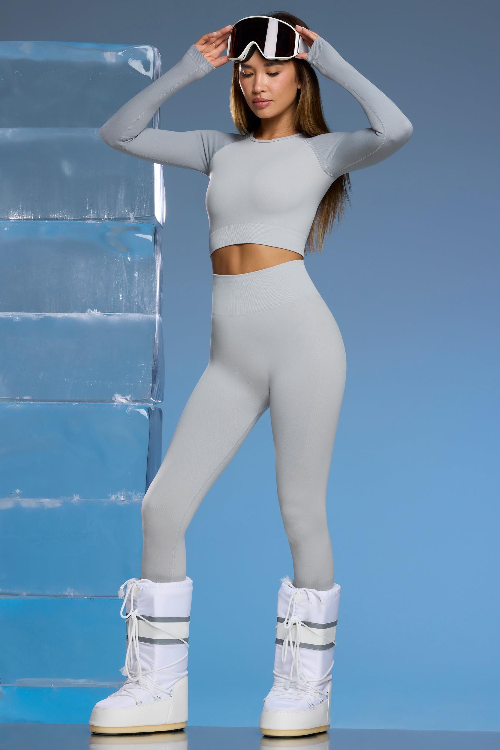 Super Sculpt Base Layer Leggings in Light Grey Product Image
