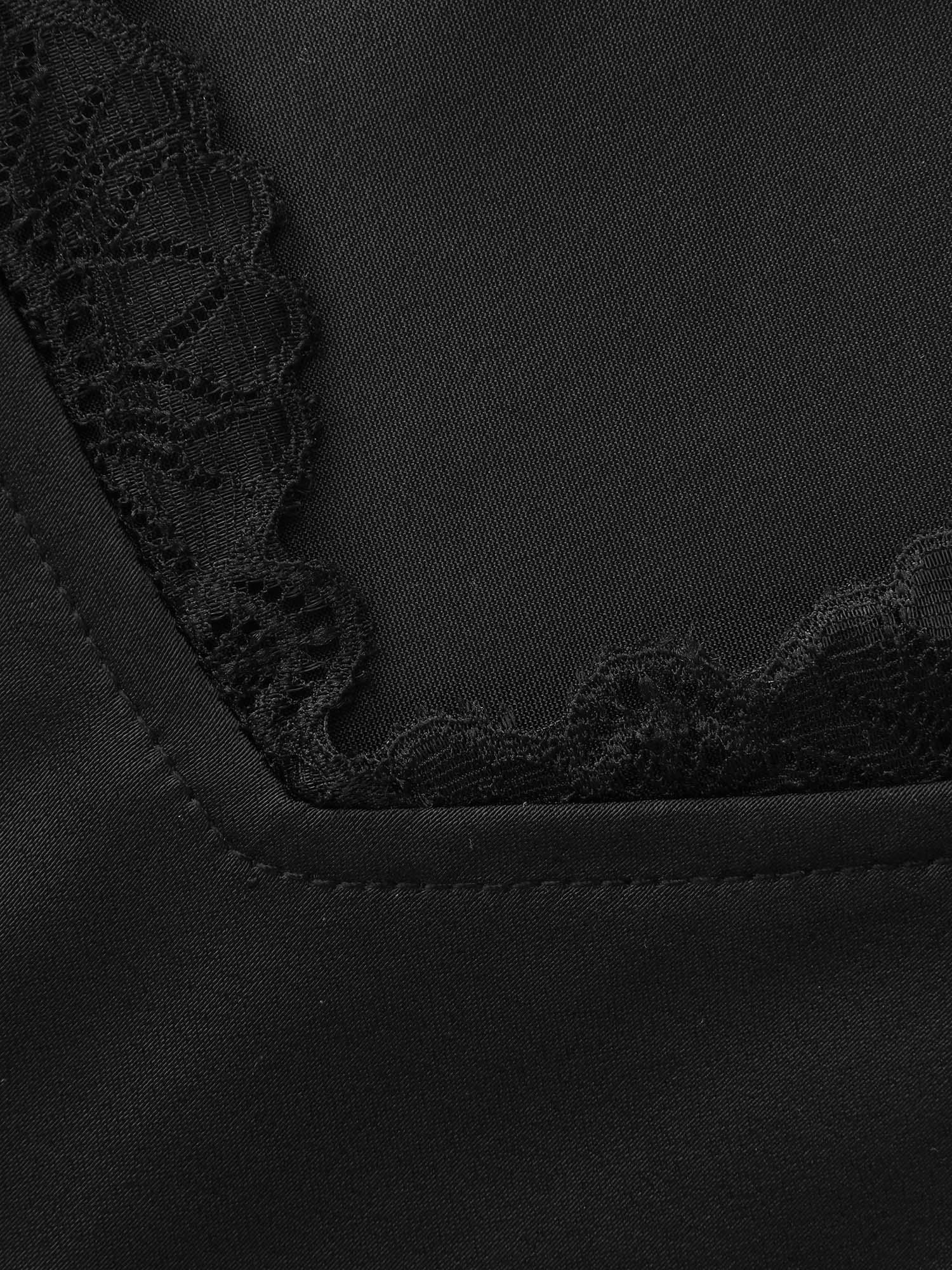 Flirty Lace Neckline Plain Tank Top Female Product Image