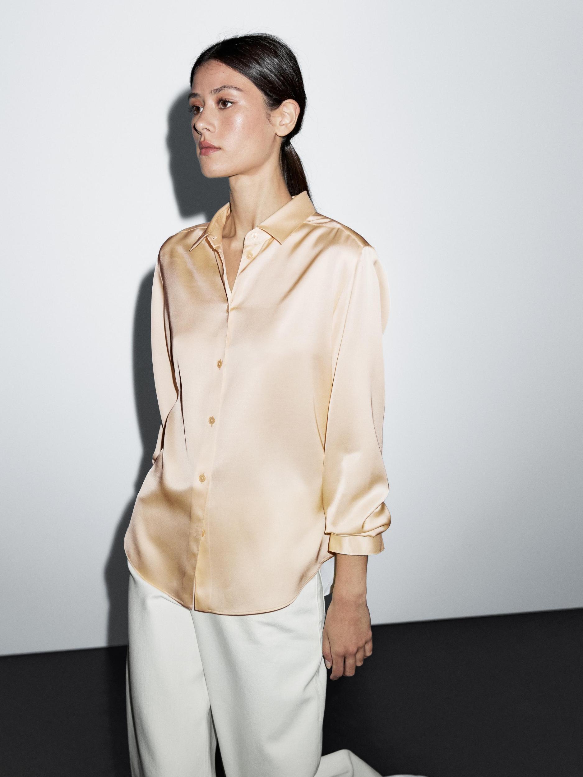 Flowing satin shirt Product Image