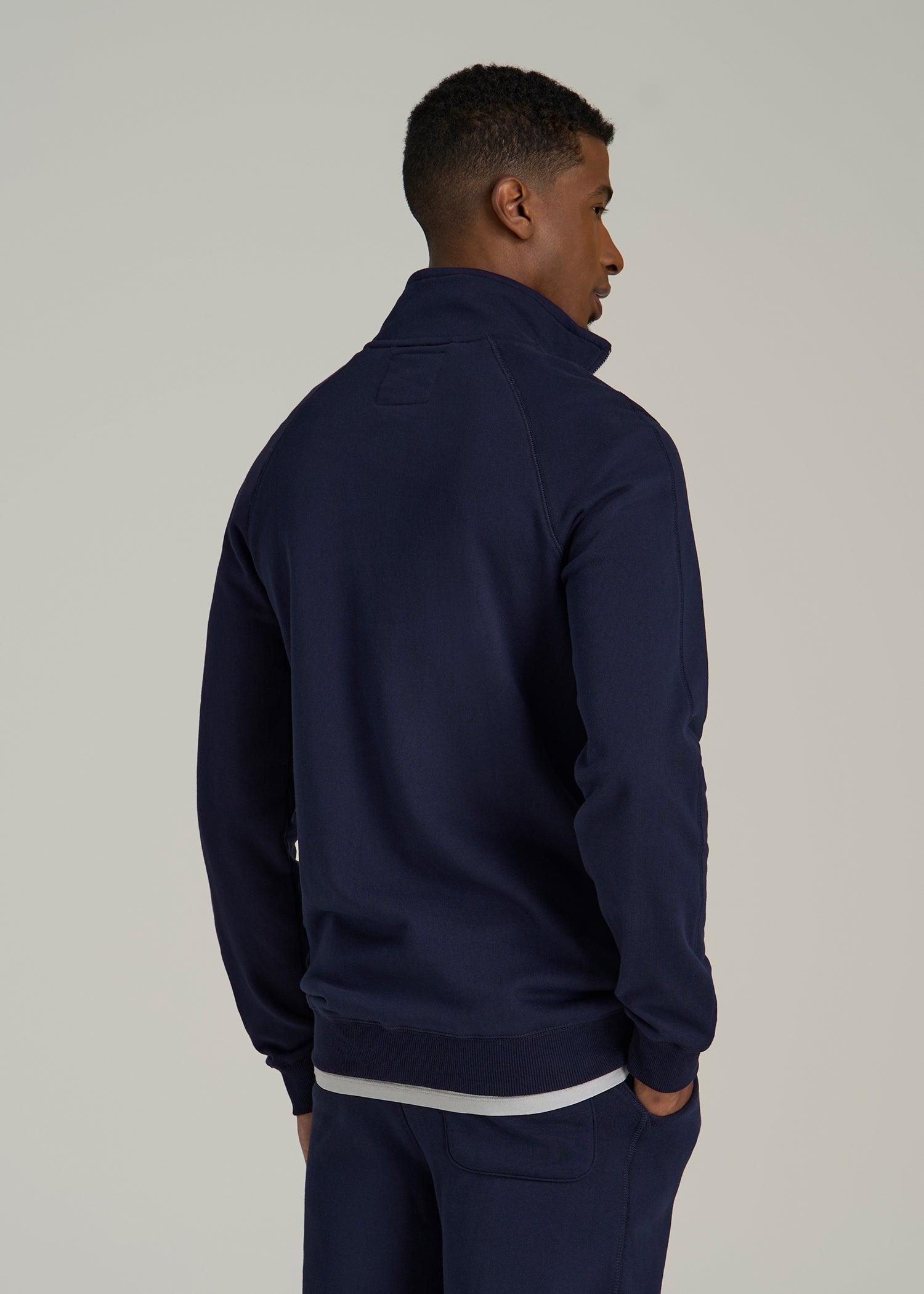Wearever 2.0 French Terry Quarter-Zip Sweatshirt for Tall Men in Evening Blue Male Product Image