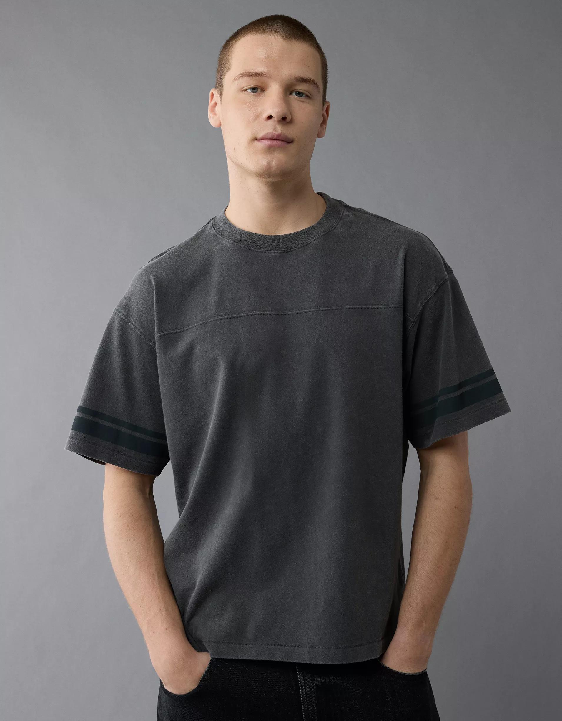 AE Boxy Sueded Football T-Shirt Product Image