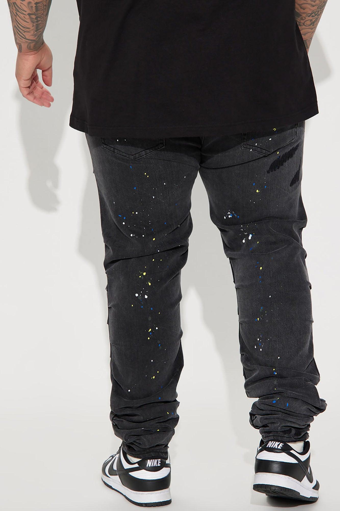 Stack On Stacked Skinny Jeans - Black Wash Product Image