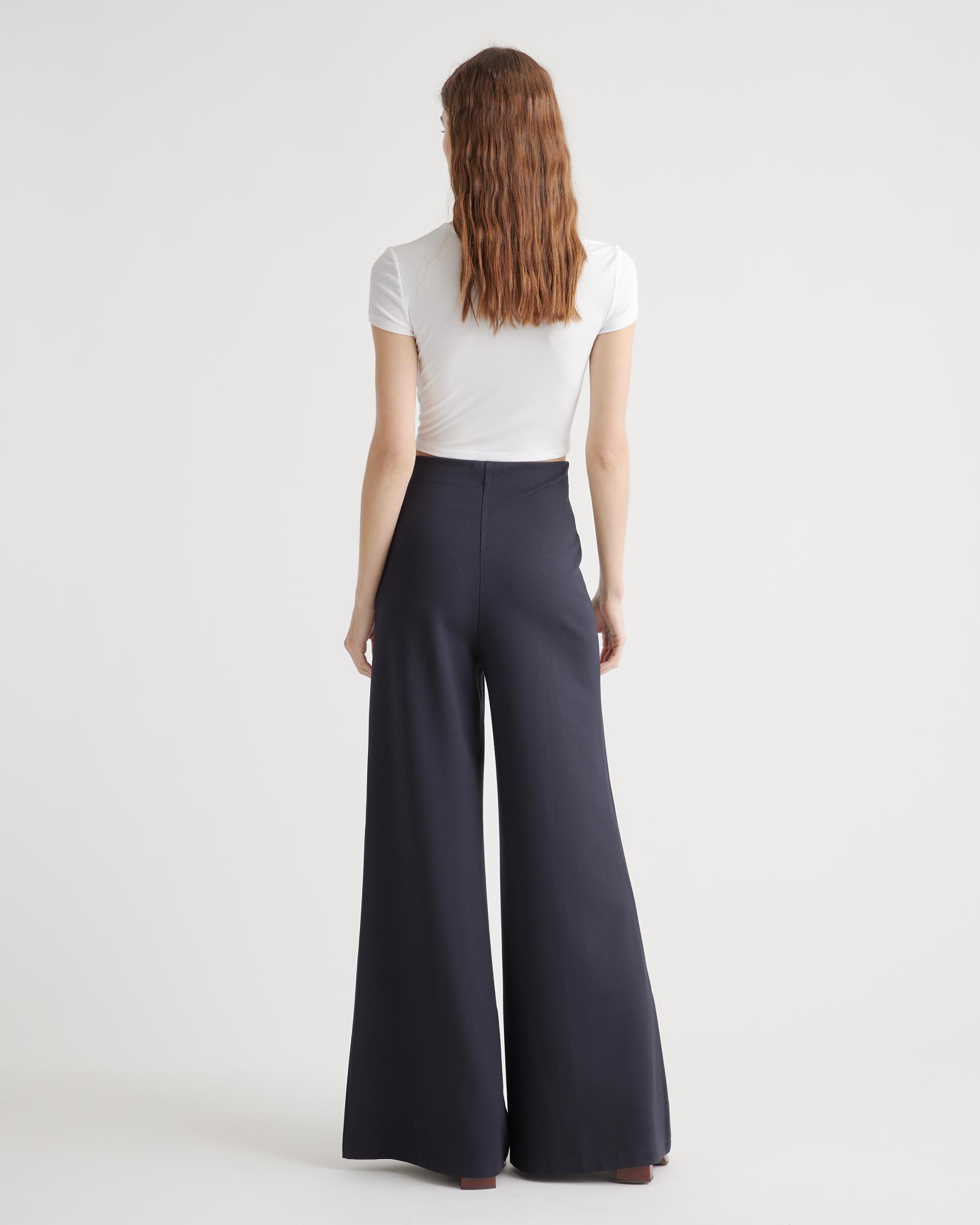 Quince | Women's Ultra-Stretch Ponte Super Wide Leg Pants Size XL, Rayon Product Image