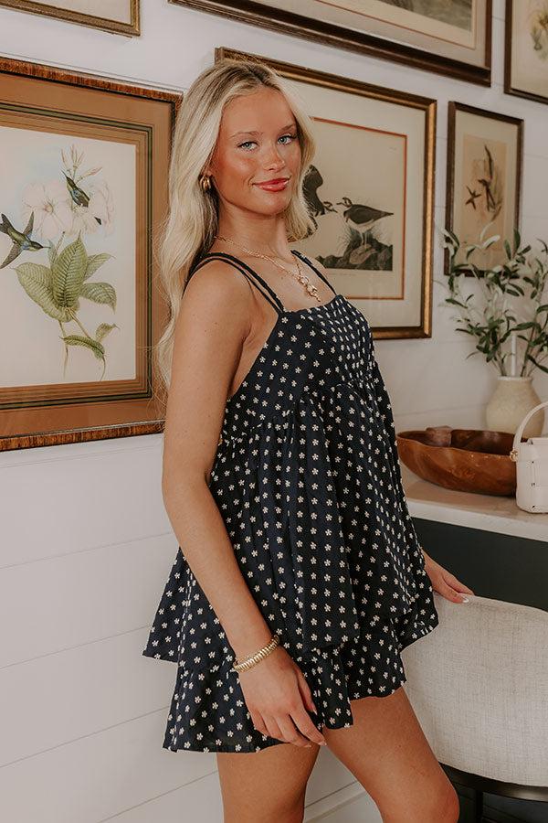 Picking Flowers Embroidered Romper Product Image