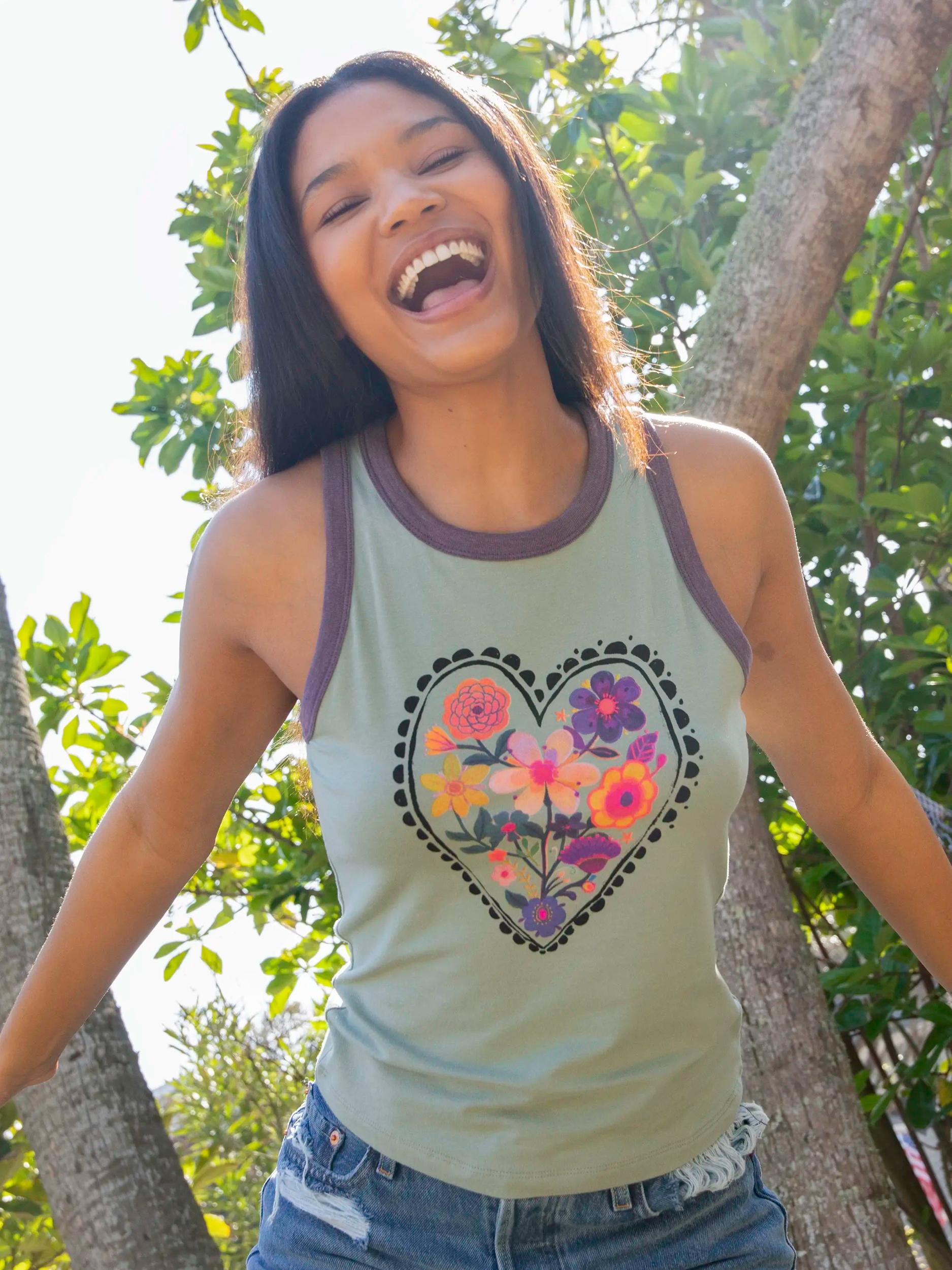 Ringer Tank Top - Bay Heart Product Image