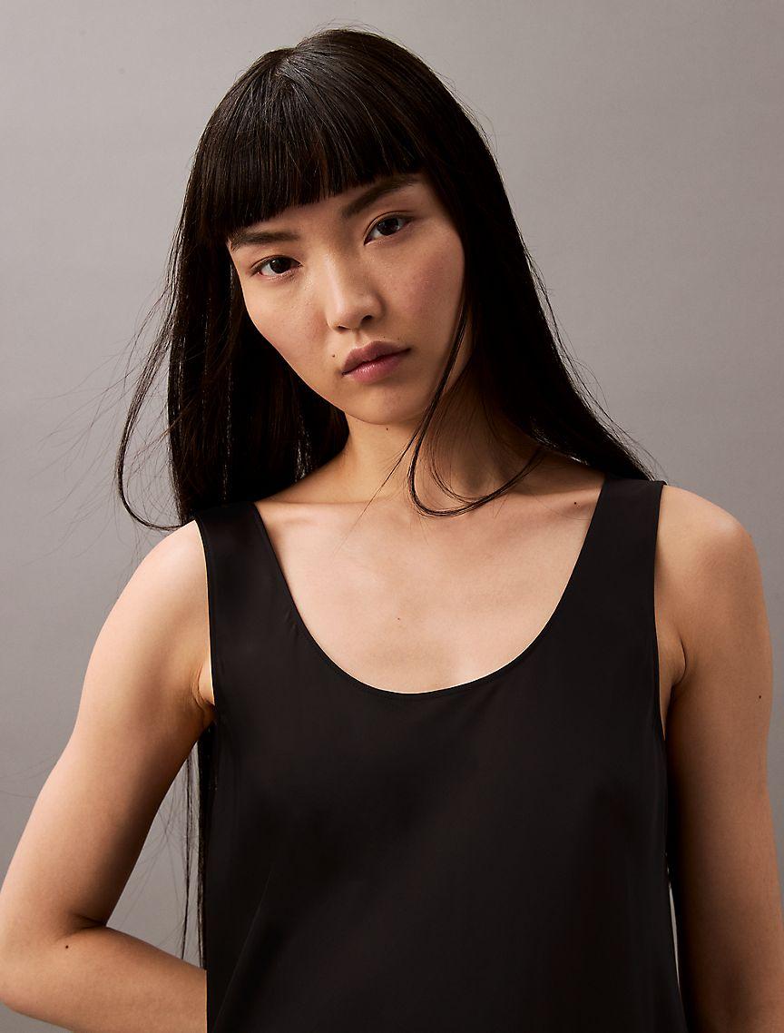 Viscose Satin Maxi Slip Dress Product Image