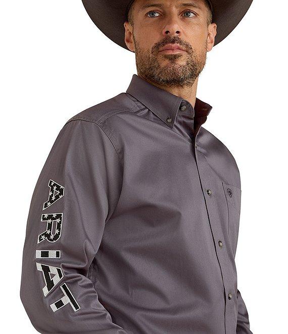 Ariat Big & Tall Team Logo Twill Long Sleeve Woven Shirt Product Image
