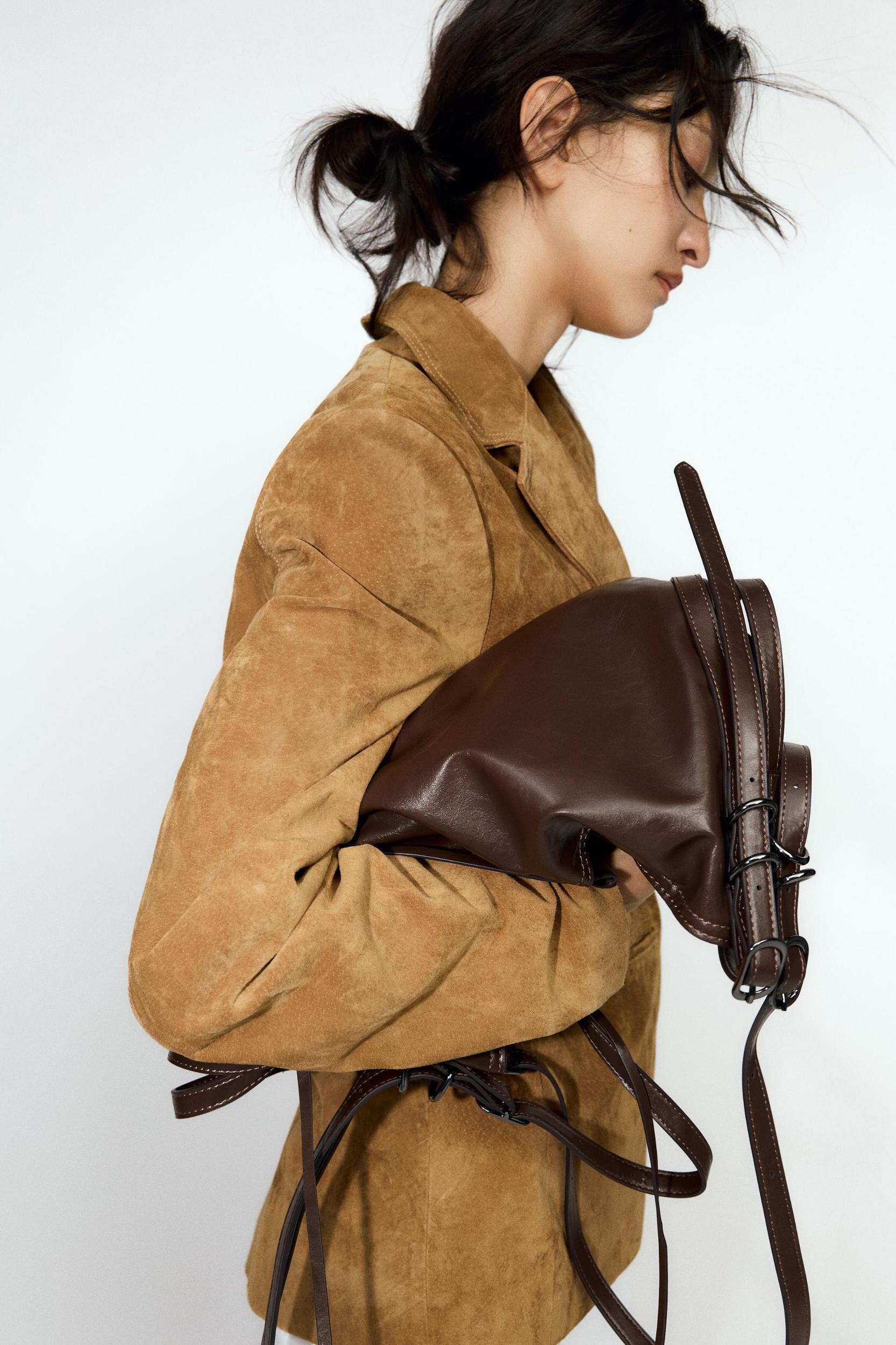 BUCKET BAG WITH BUCKLES Product Image