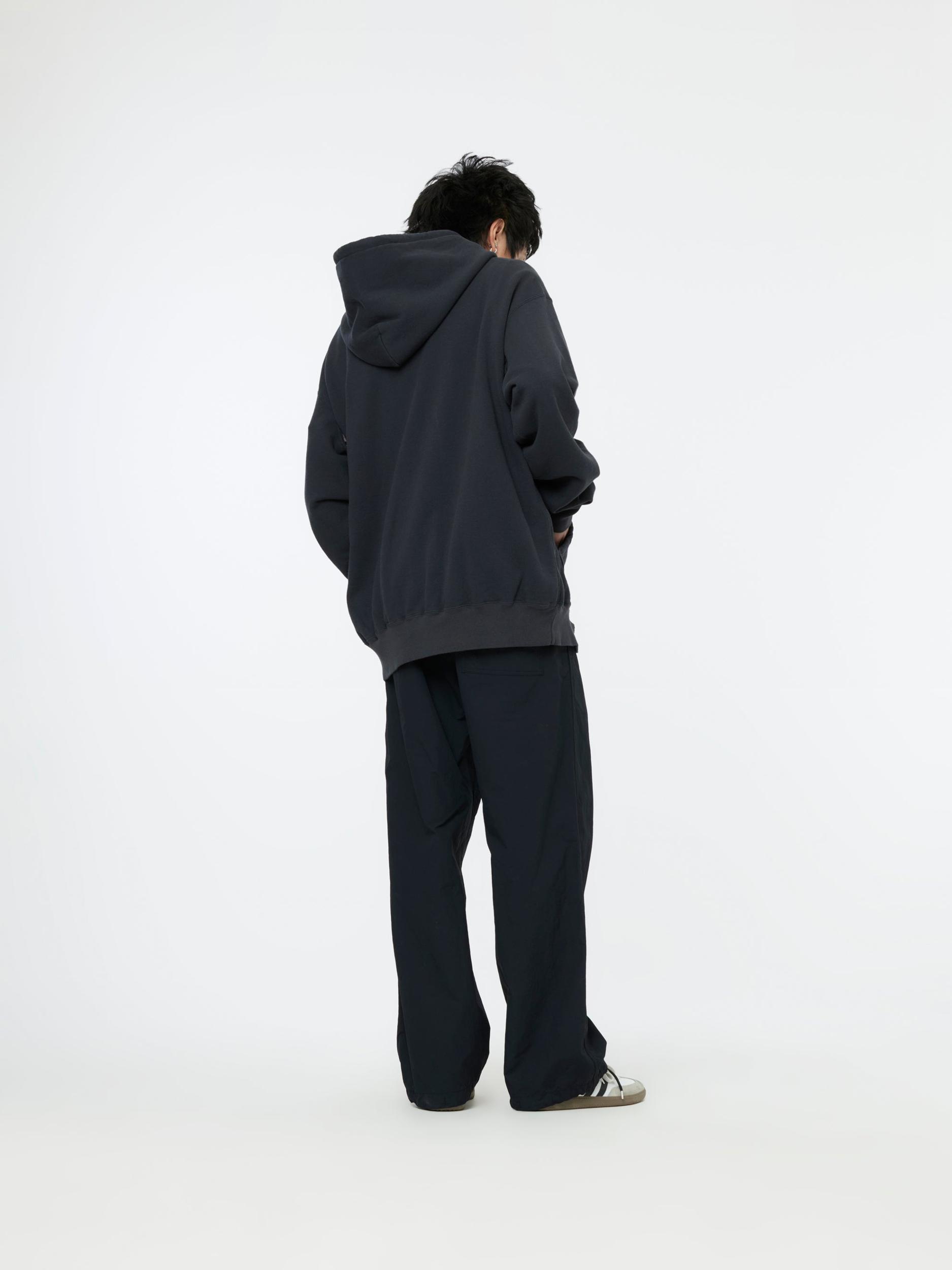 Kangaroo Pocket Hoodie (Black) Product Image