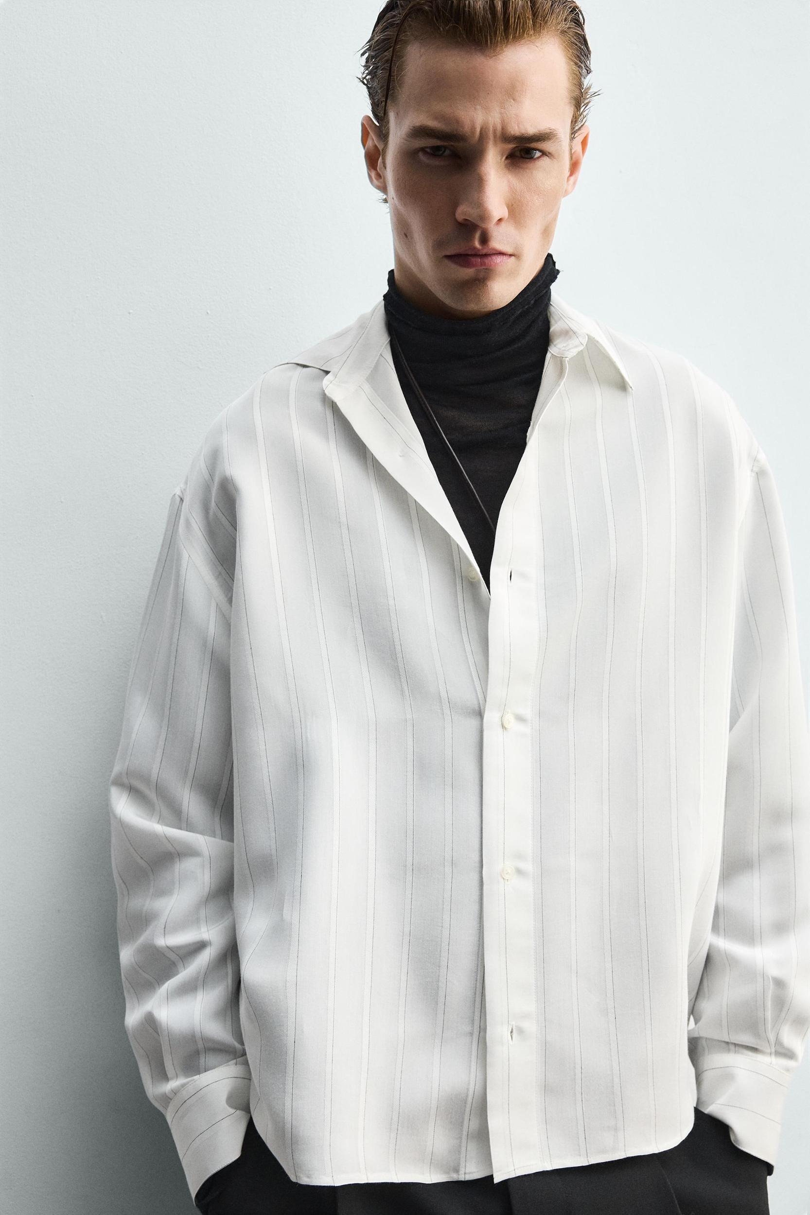 FLOWY STRIPED SHIRT Product Image