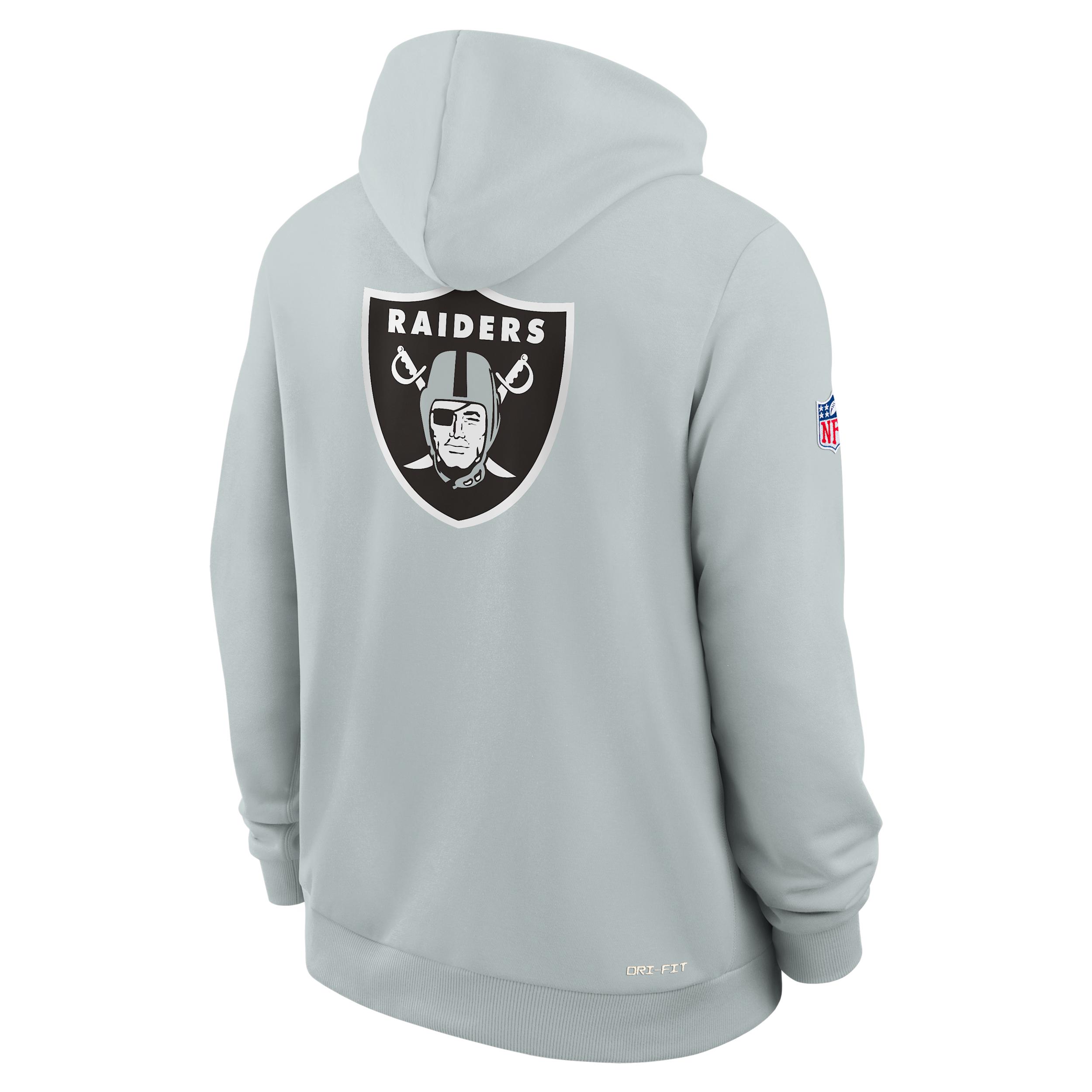 Las Vegas Raiders Utility Player Sideline Nike Mens Dri-FIT NFL Full-Zip Hoodie | 03AV07R8D-2FB Product Image