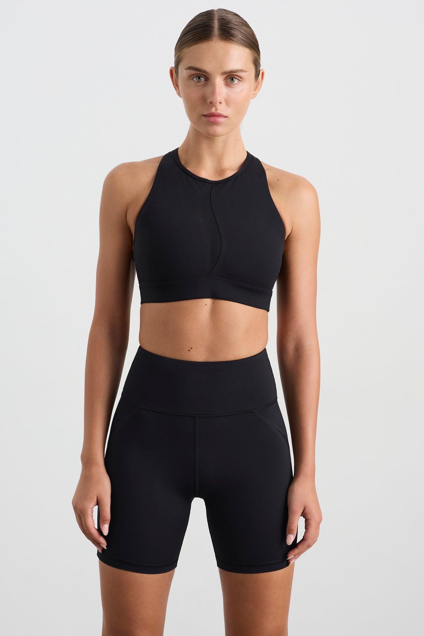 Spliced Mesh Sports Bra 370 Product Image