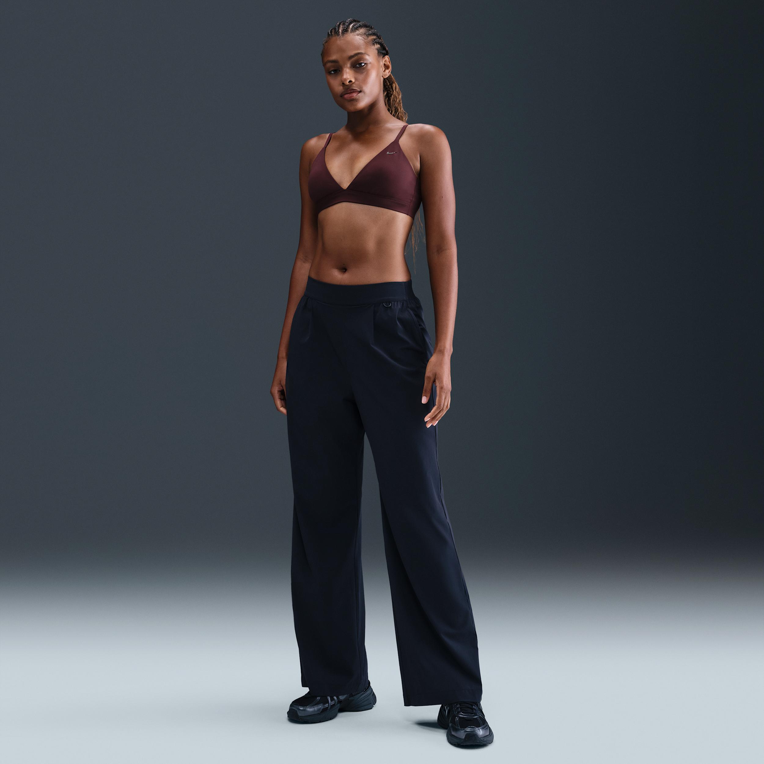 Nike Womens Form Light-Support Non-Padded Triangle Sports Bra | HQ7003-652 Product Image