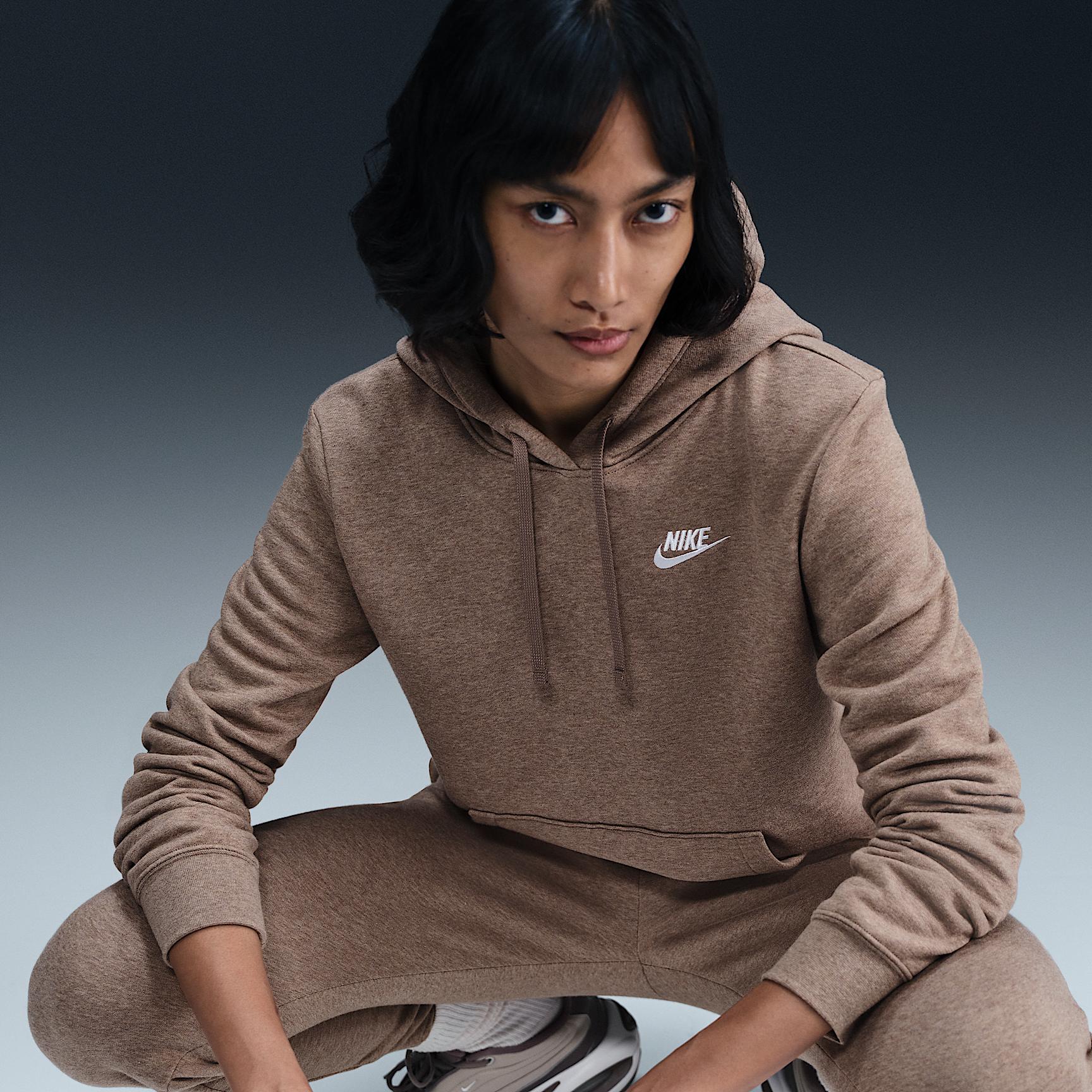 Womens Nike Sportswear Club Fleece Pullover Hoodie | DQ5793-214 Product Image