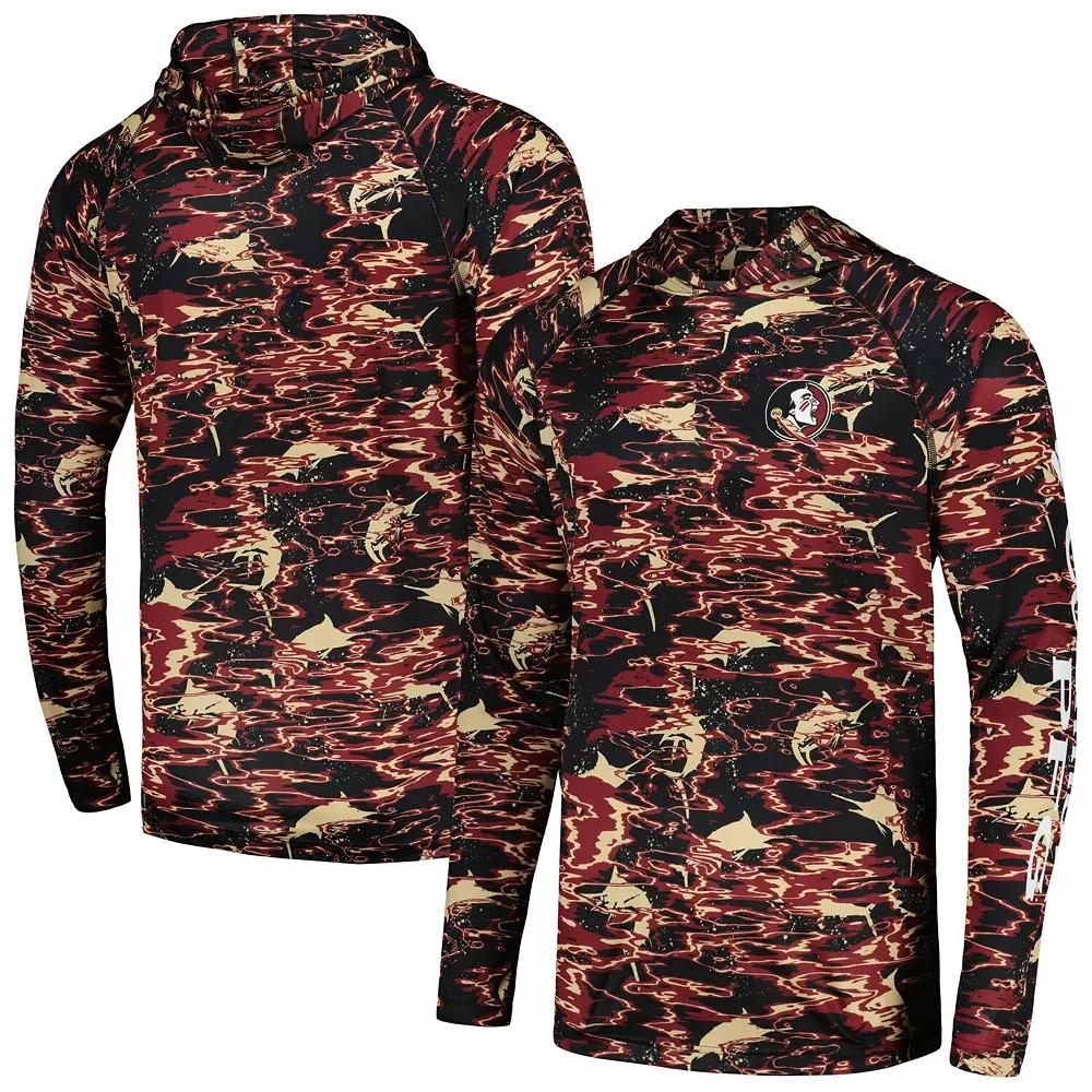 Columbia Mens Collegiate PFG Super Terminal Tackle Hoodie - Florida State- Product Image