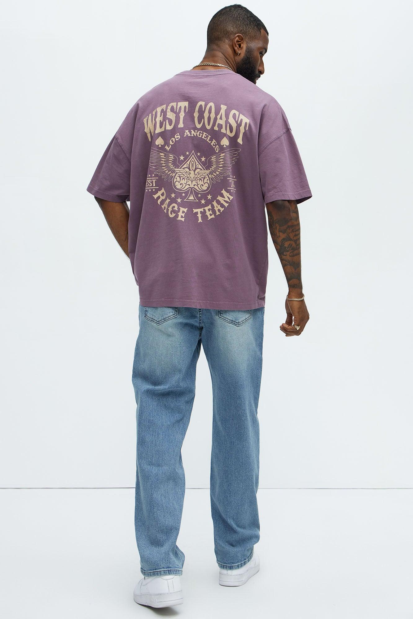West Coast Race Team Oversized Short Sleeve Tee - Purple Product Image