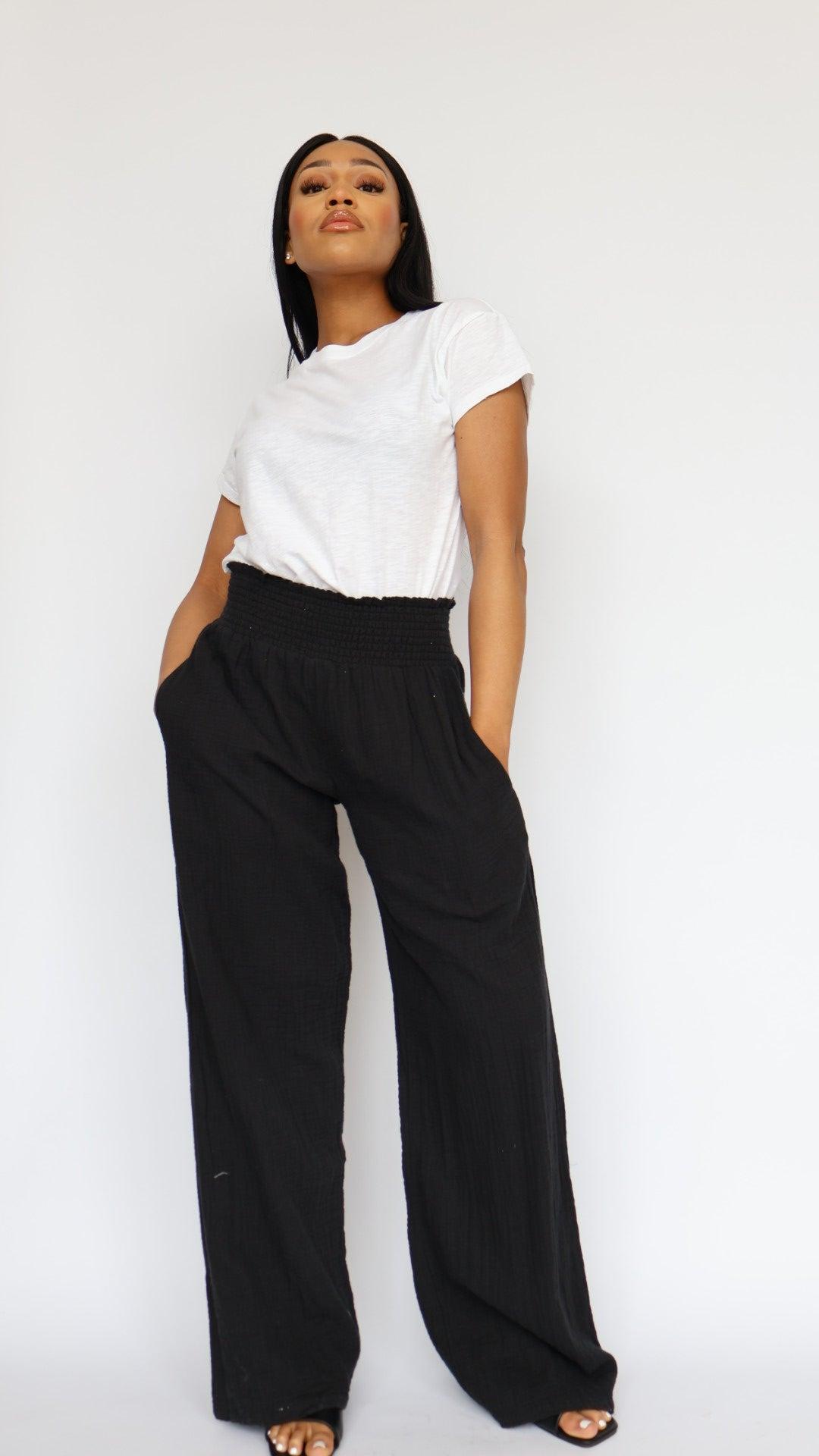 Gauze Wide Leg Pant Product Image