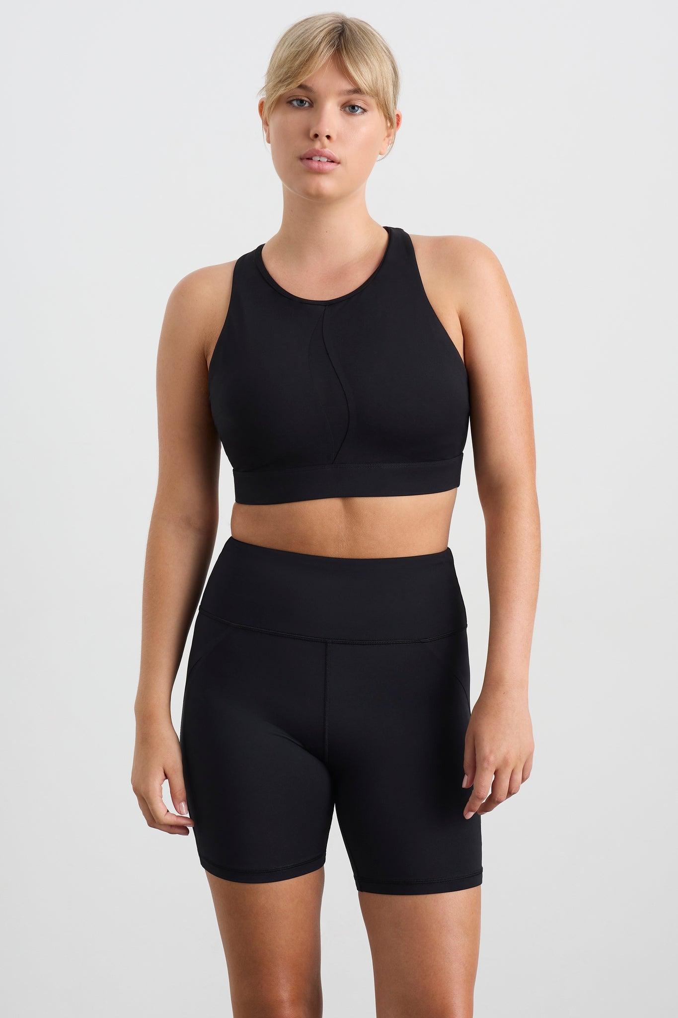 Spliced Mesh Sports Bra 370 Product Image