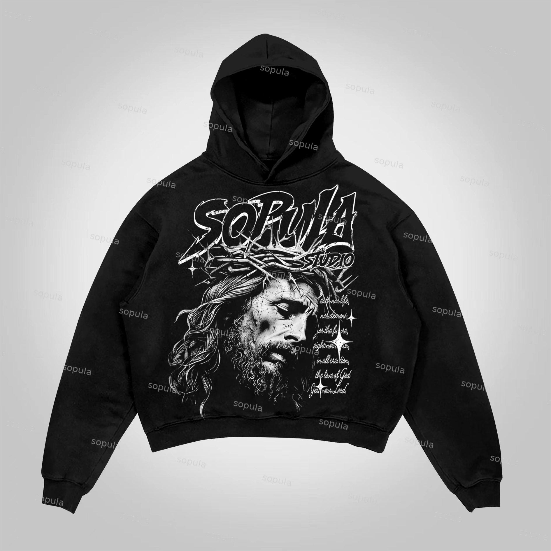 Sopula All We Need Is Love Graphic Print Hoodie Product Image