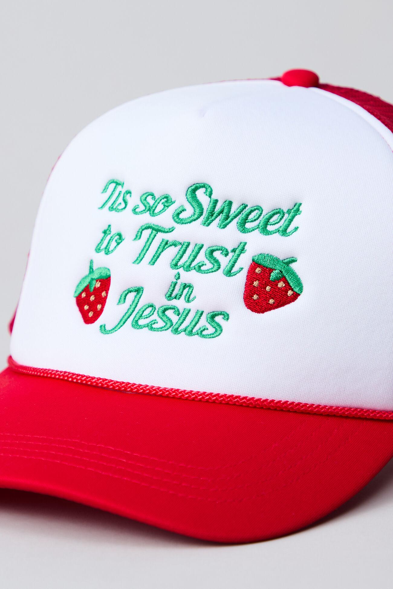 Tis So Sweet Strawberry Trucker Hat Product Image